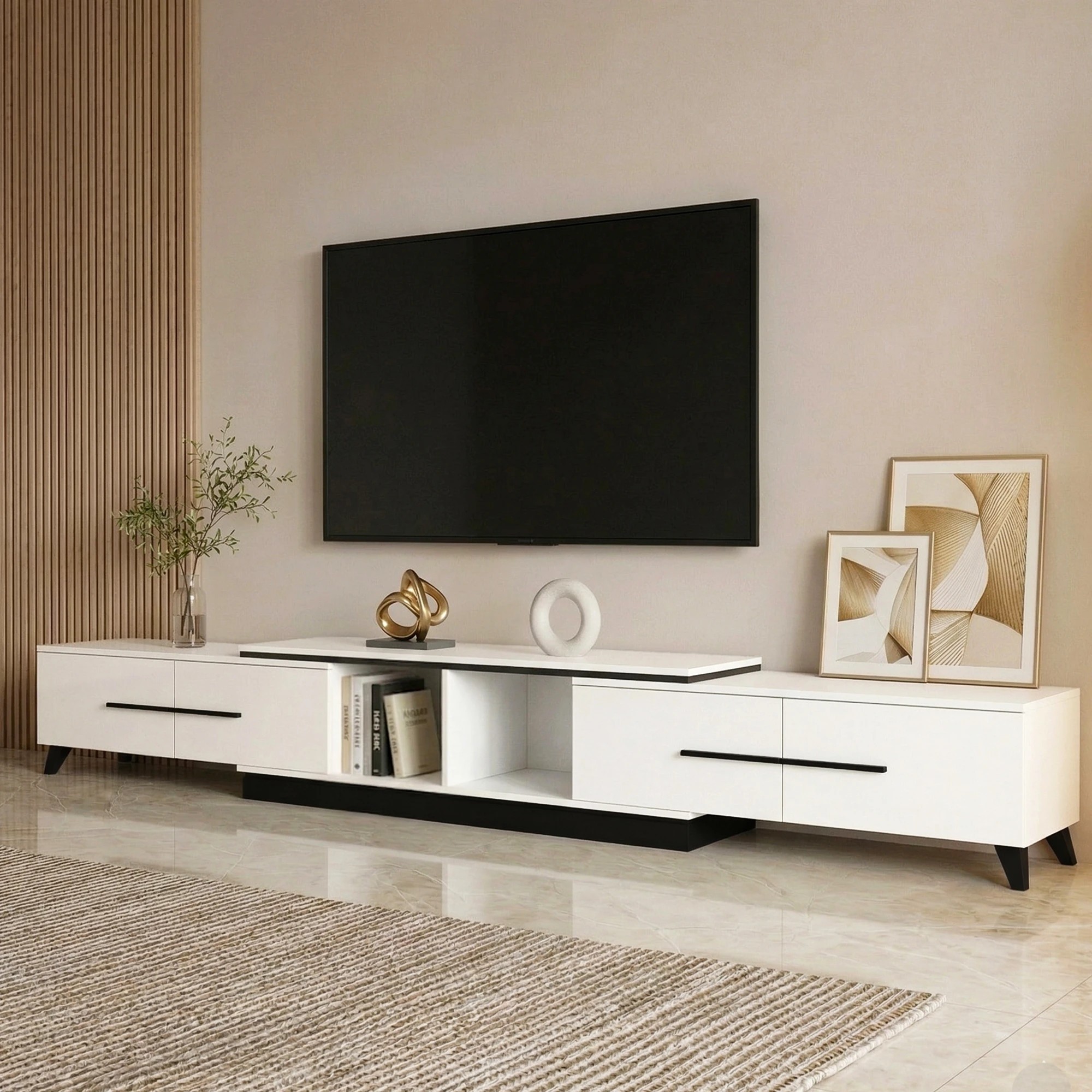 5 Artiss TV Unit Extendable 190-260cm Storage Drawers, 5 of 5
