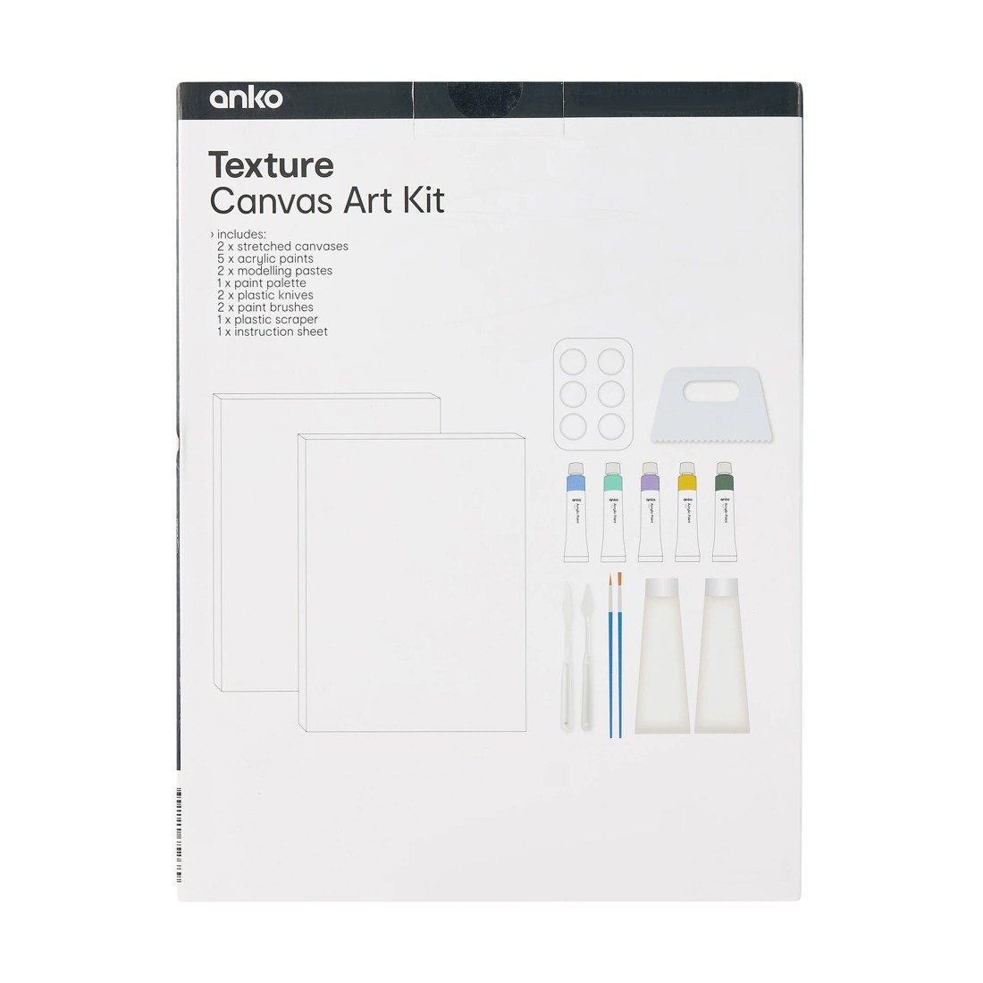 3 Texture Canvas Art Kit, 3 of 3