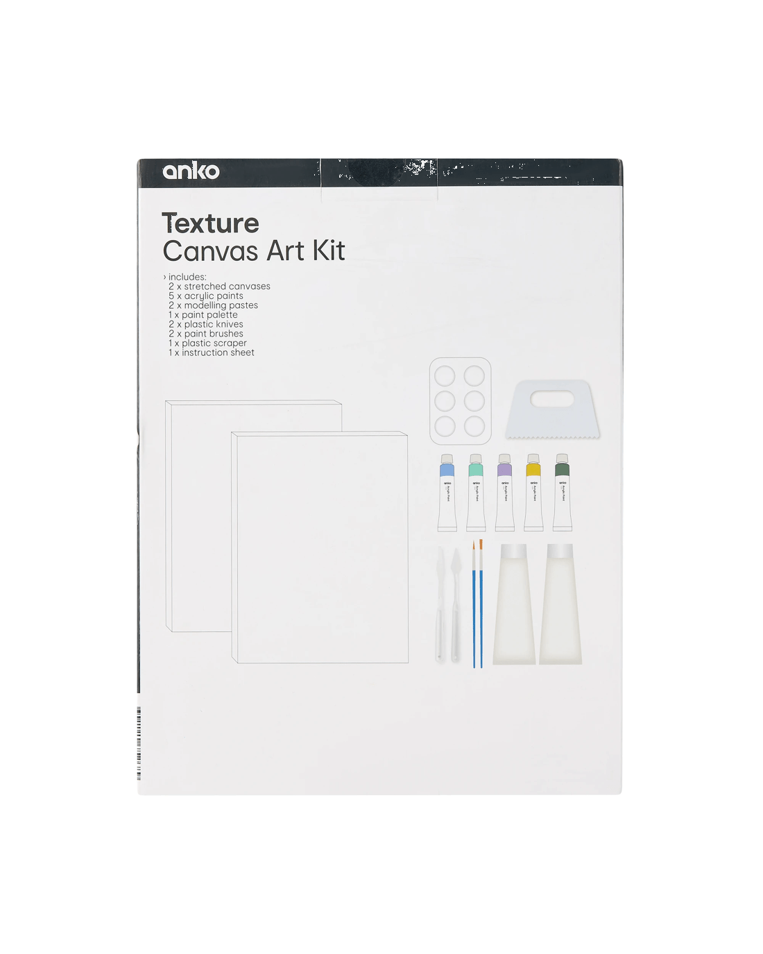 3 Texture Canvas Art Kit, 3 of 3