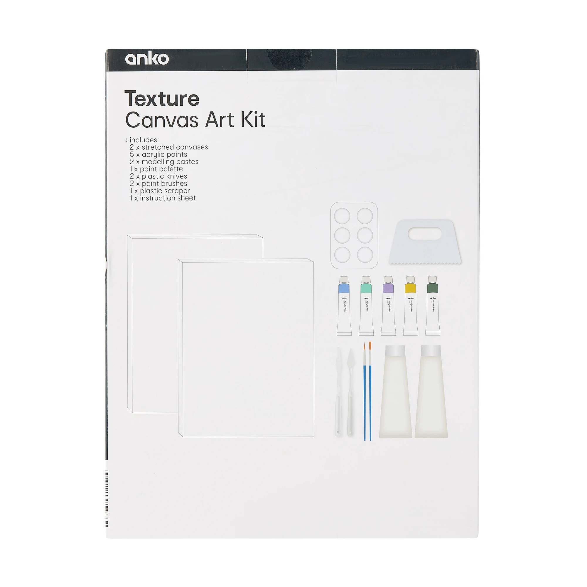 3 Texture Canvas Art Kit, 3 of 3
