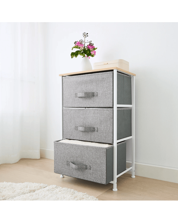 3 Drawer Chest - Grey