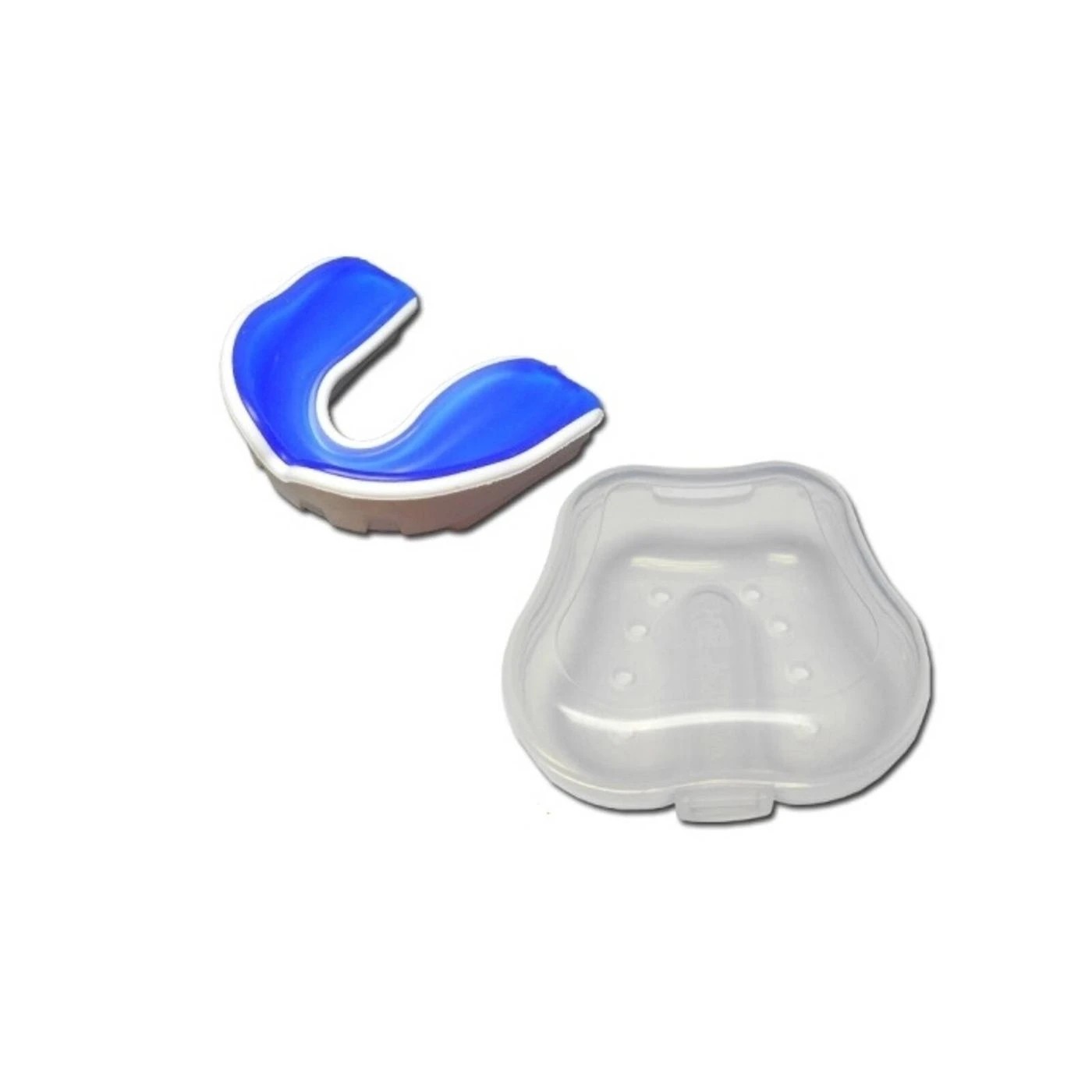 1 Morgan Mouth Guard Gel Fit A+ Protection Senior - White/Blue, 1 of 3