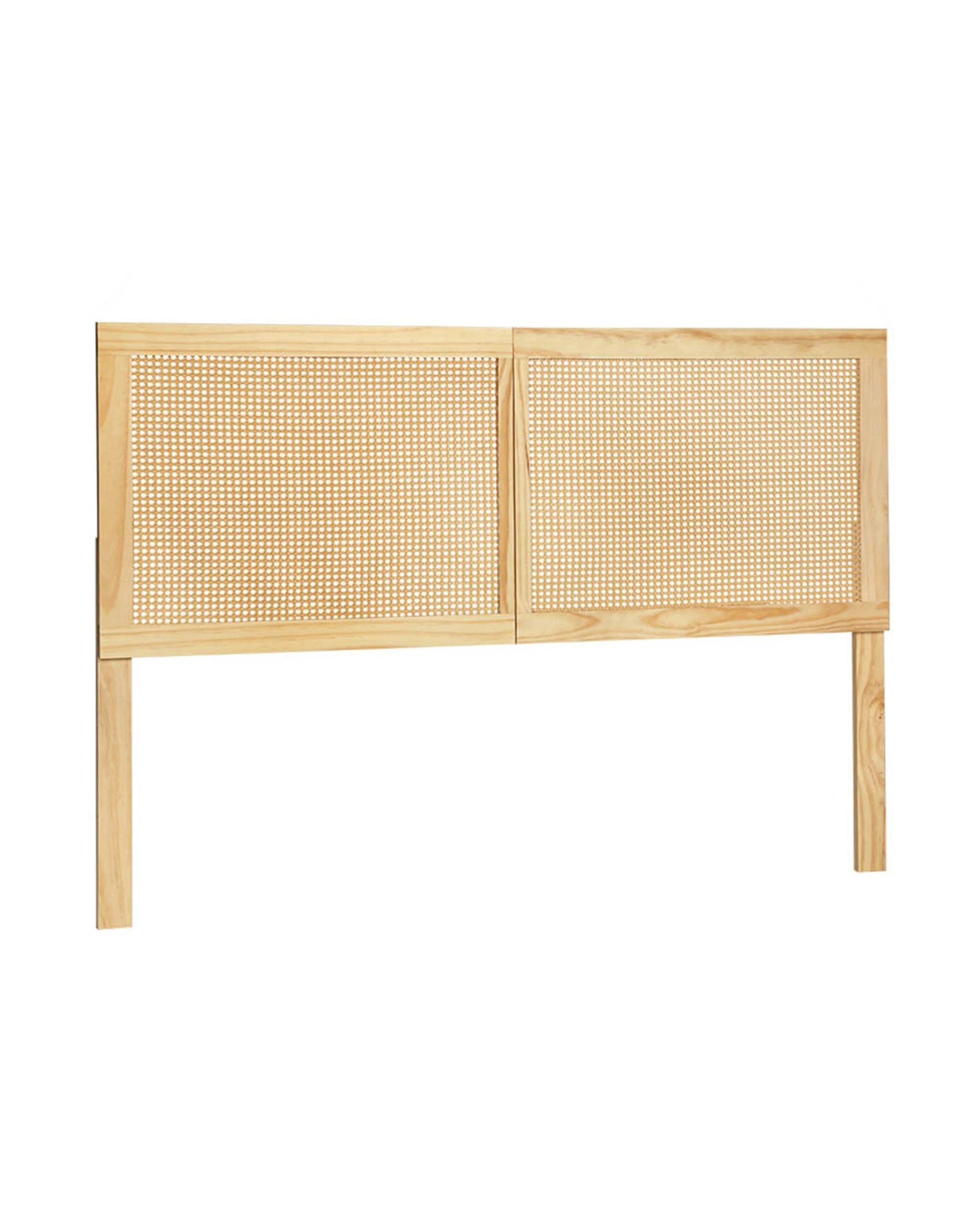 1 Artiss Bed Head Headboard Double Rattan
 - Brown, 1 of 3