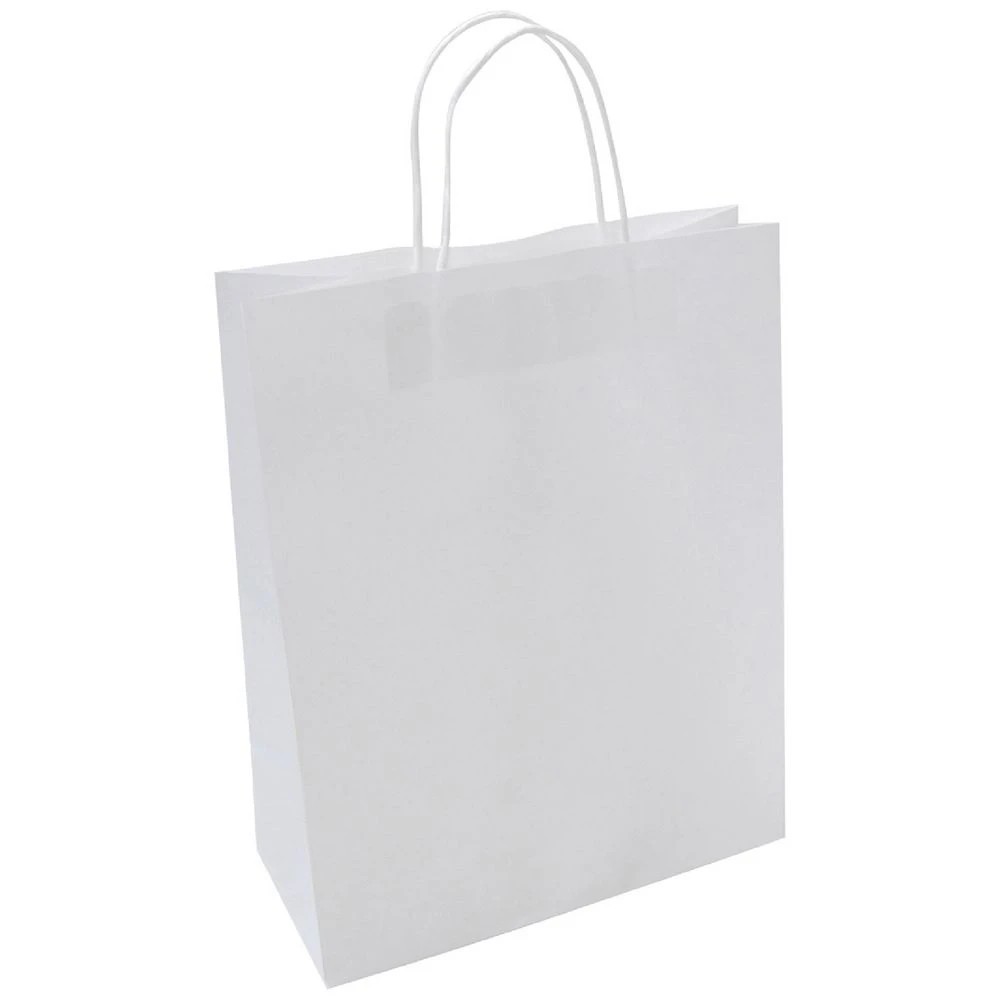 1 J.Burrows Kraft Bag Medium White 150 Pack, 1 of 1
