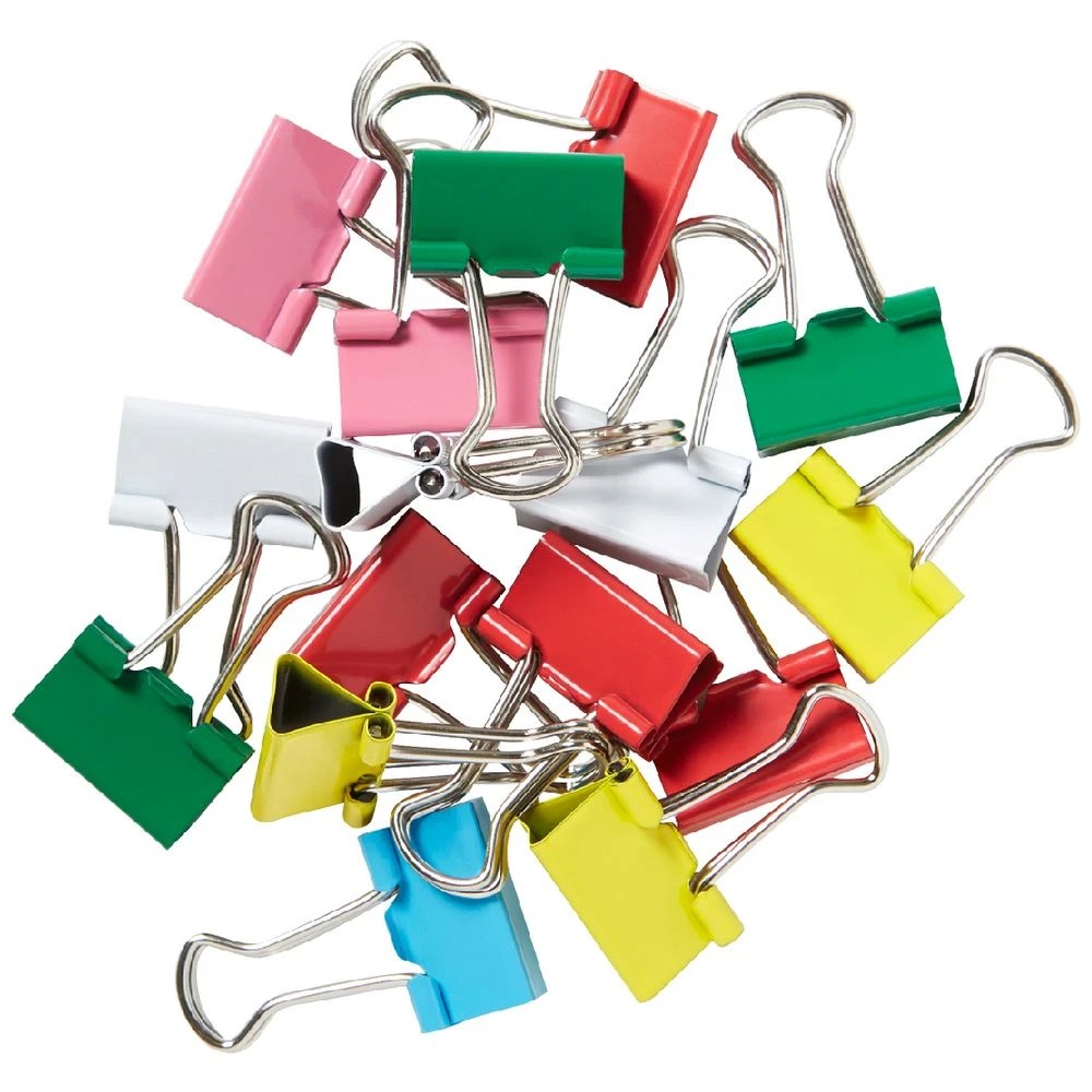 2 J.Burrows 15mm Foldback Clips Assorted 28 Pack, 2 of 3