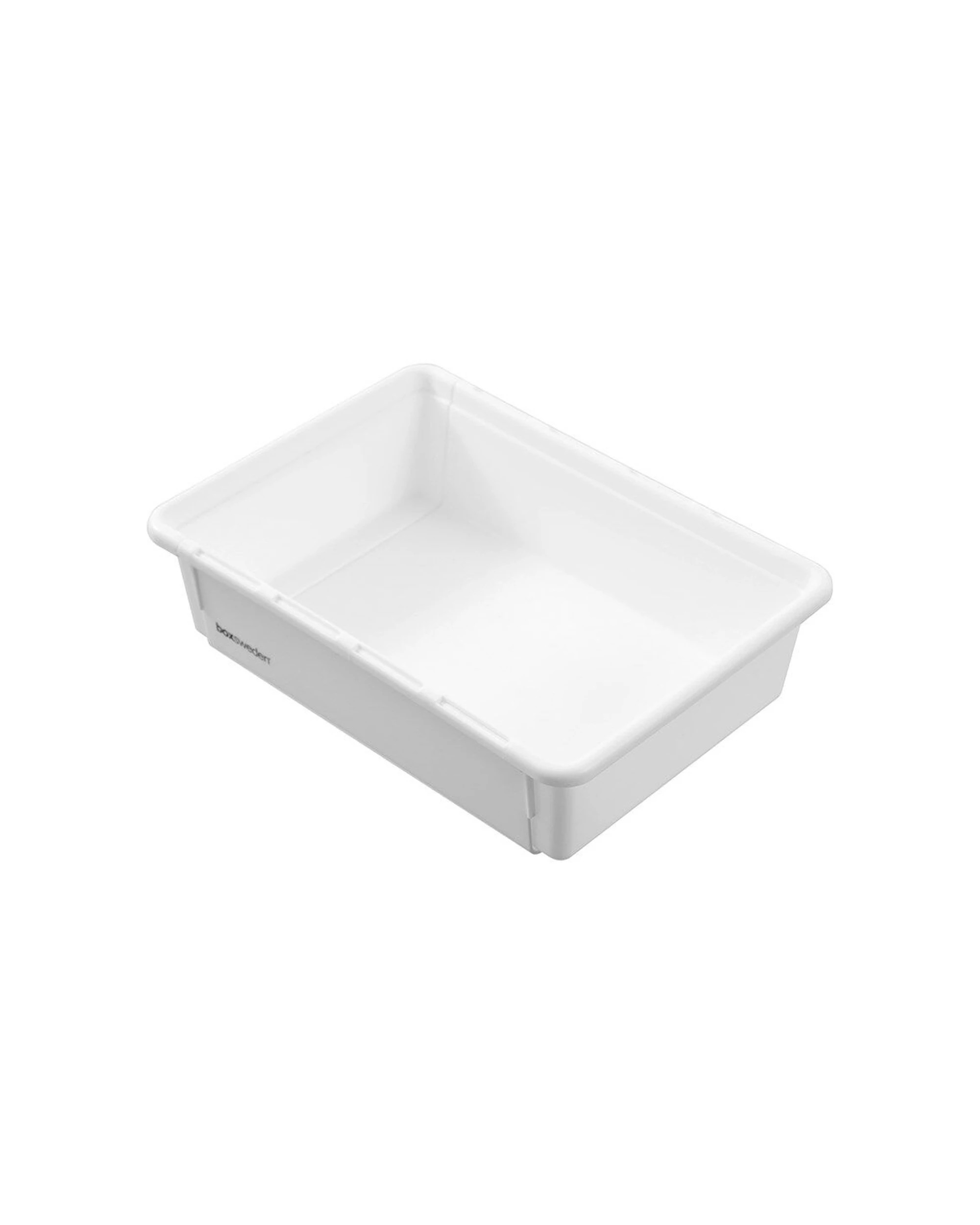 3 Boxsweden Adjustable Drawer Tote Organiser Sleek Tray 25-38x18x7cm - White, 3 of 6
