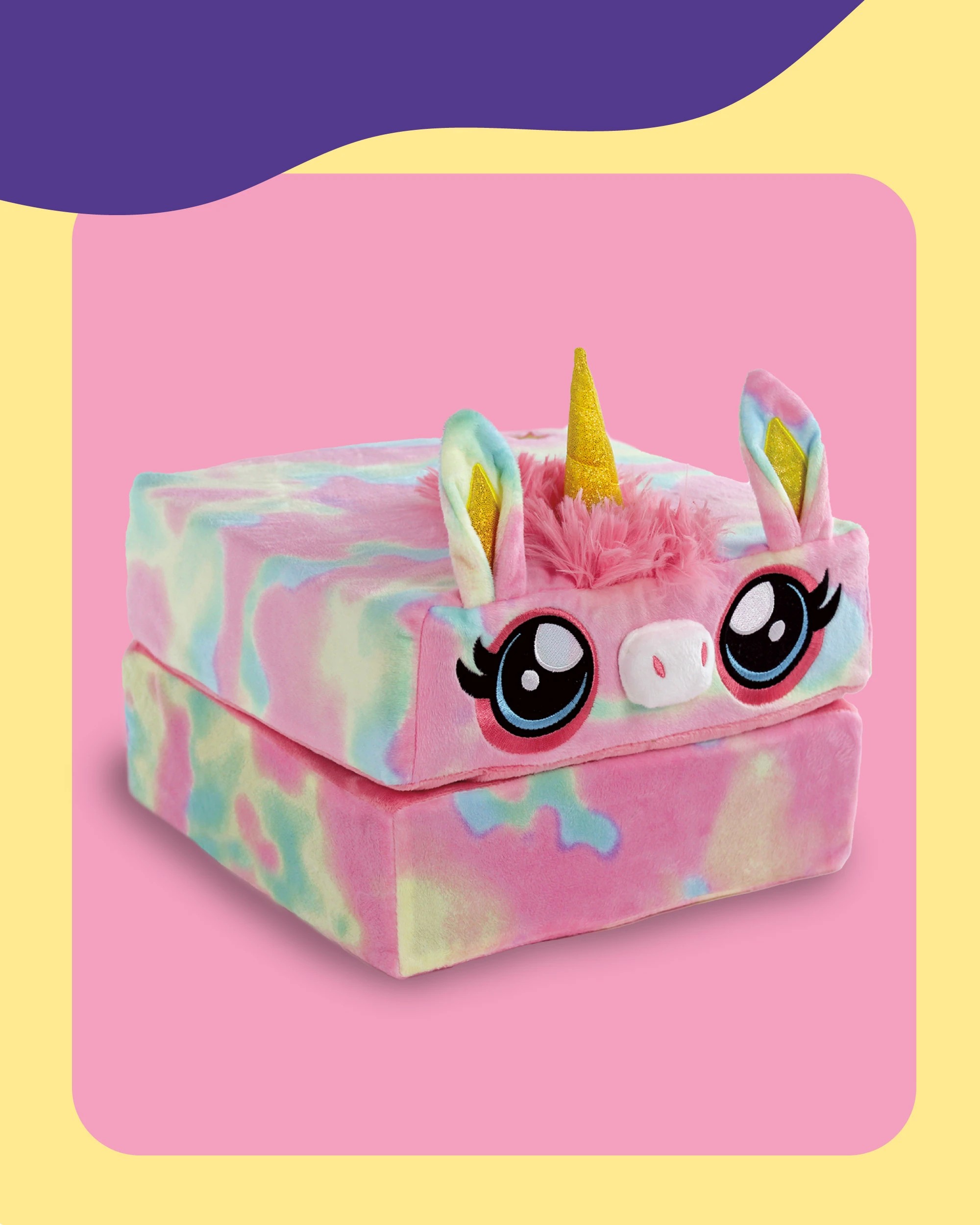 4 Global Shop Direct Pillow Cube Kids Unicorn Huggable Play Pal and Comfy Pillow In One, 4 of 7