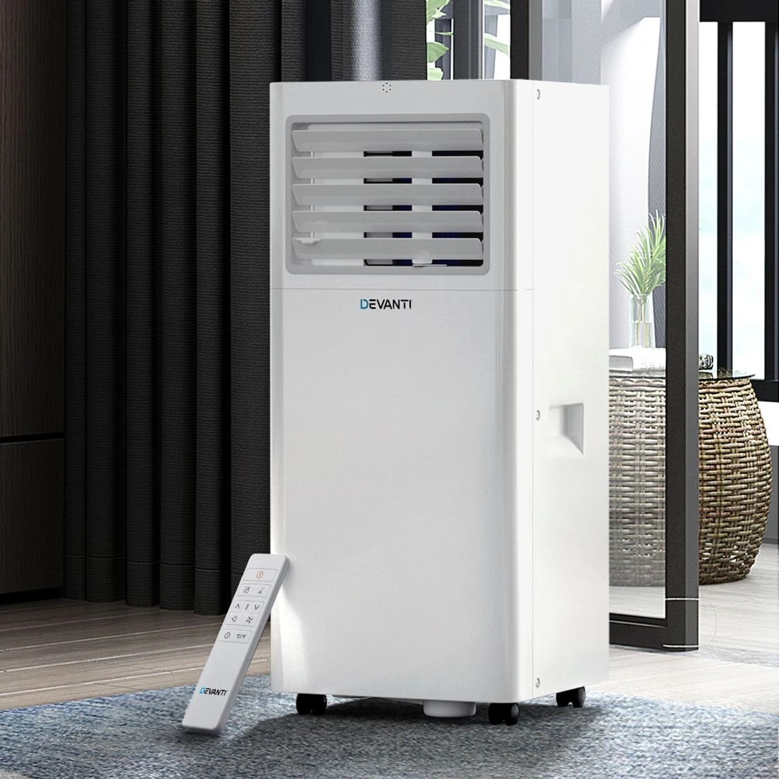 3 Devanti 7000BTU  Portable Air Conditioner - White, 3 of 7