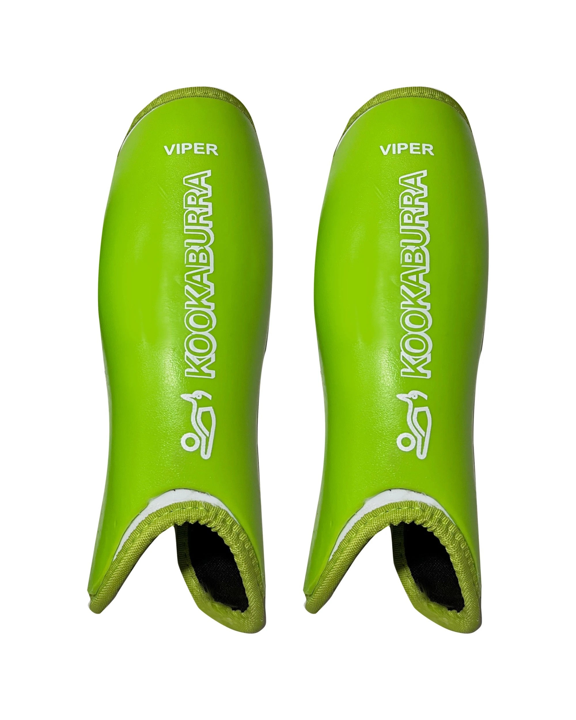 1 Kookaburra Viper Field Hockey Shinguards Pair Protective Gear XS Lime - Green, 1 of 2