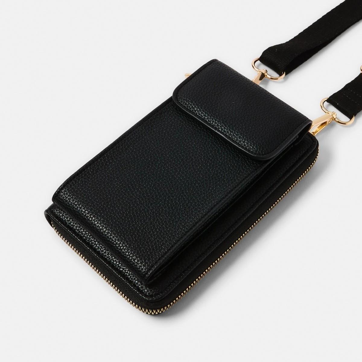 3 Sim Fabric Strap Phone Wallet BLACK, 3 of 4