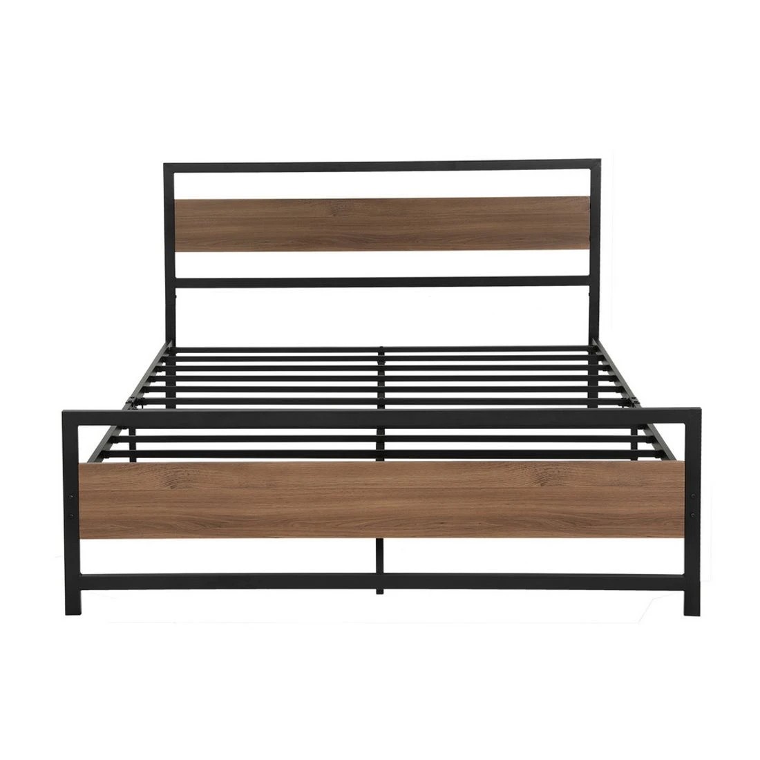 4 Artiss Bed Frame Double Size Metal Frame - Black, 4 of 7