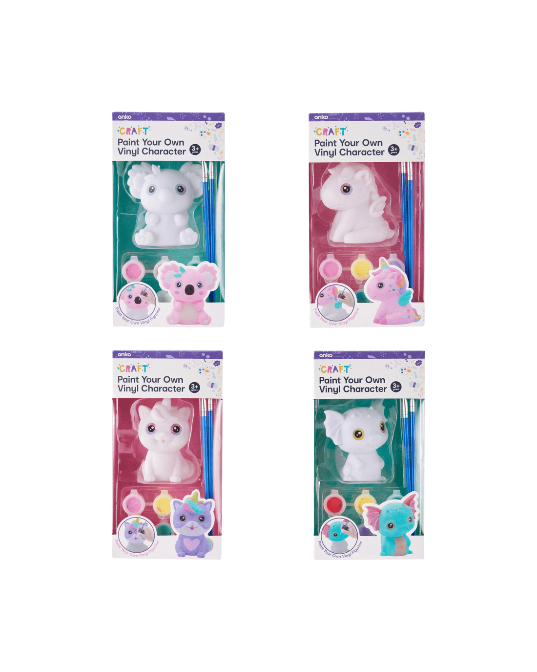 1 Paint Your Own Vinyl Character Kit - Assorted, 1 of 8