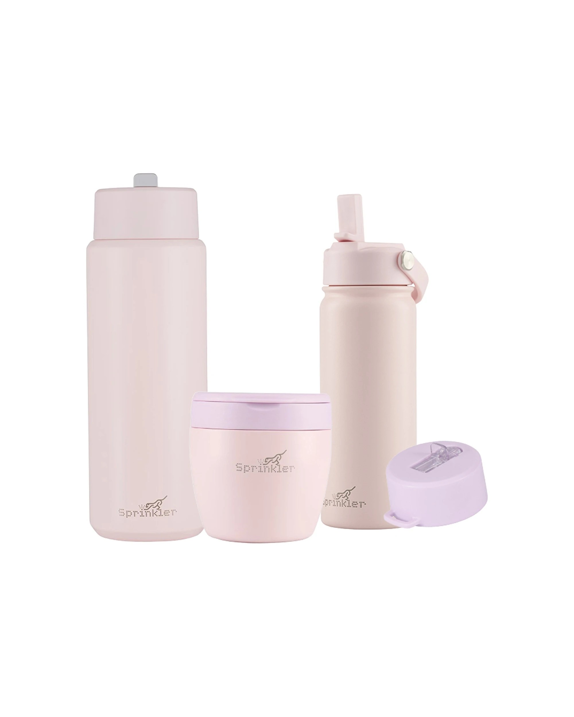 1 Sprinkler 600ml Food Pod 1L Bottle 500ml Sipper Bottle Lid Combo Set Vacuum Insulated - Multi, 1 of 5