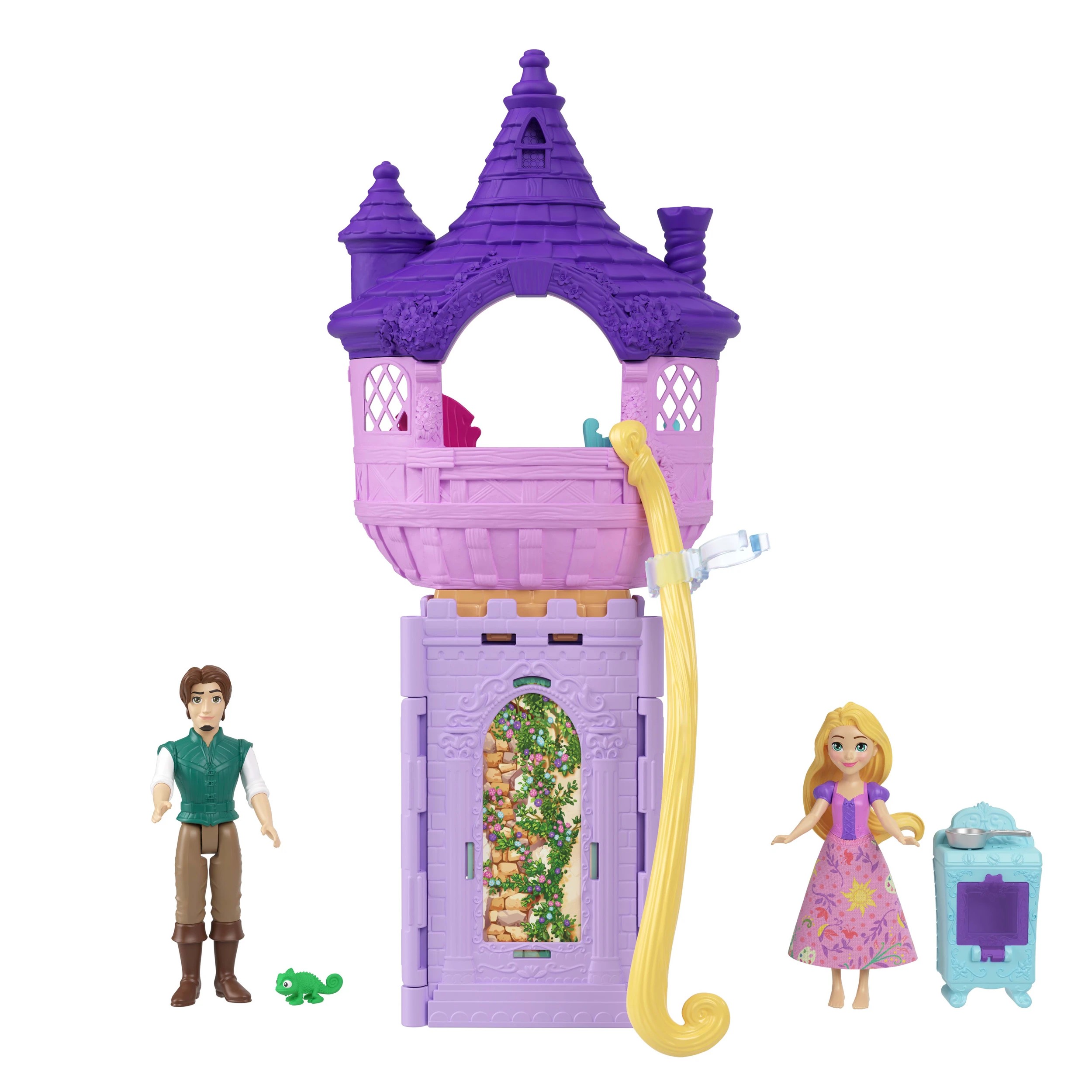 1 Disney Princess Storytime Stackers Rapunzel Tower Playset with 2 Dolls, 1 of 5