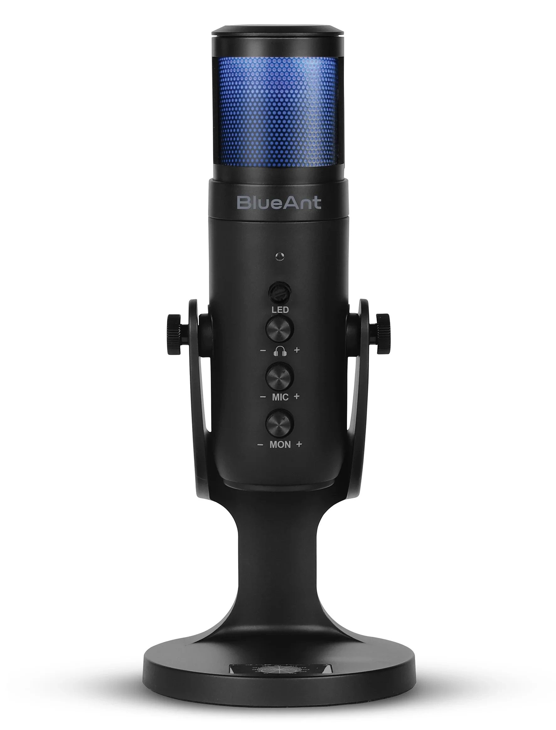 1 BlueAnt StreamX USB Microphone with LED Lights - Black, 1 of 10