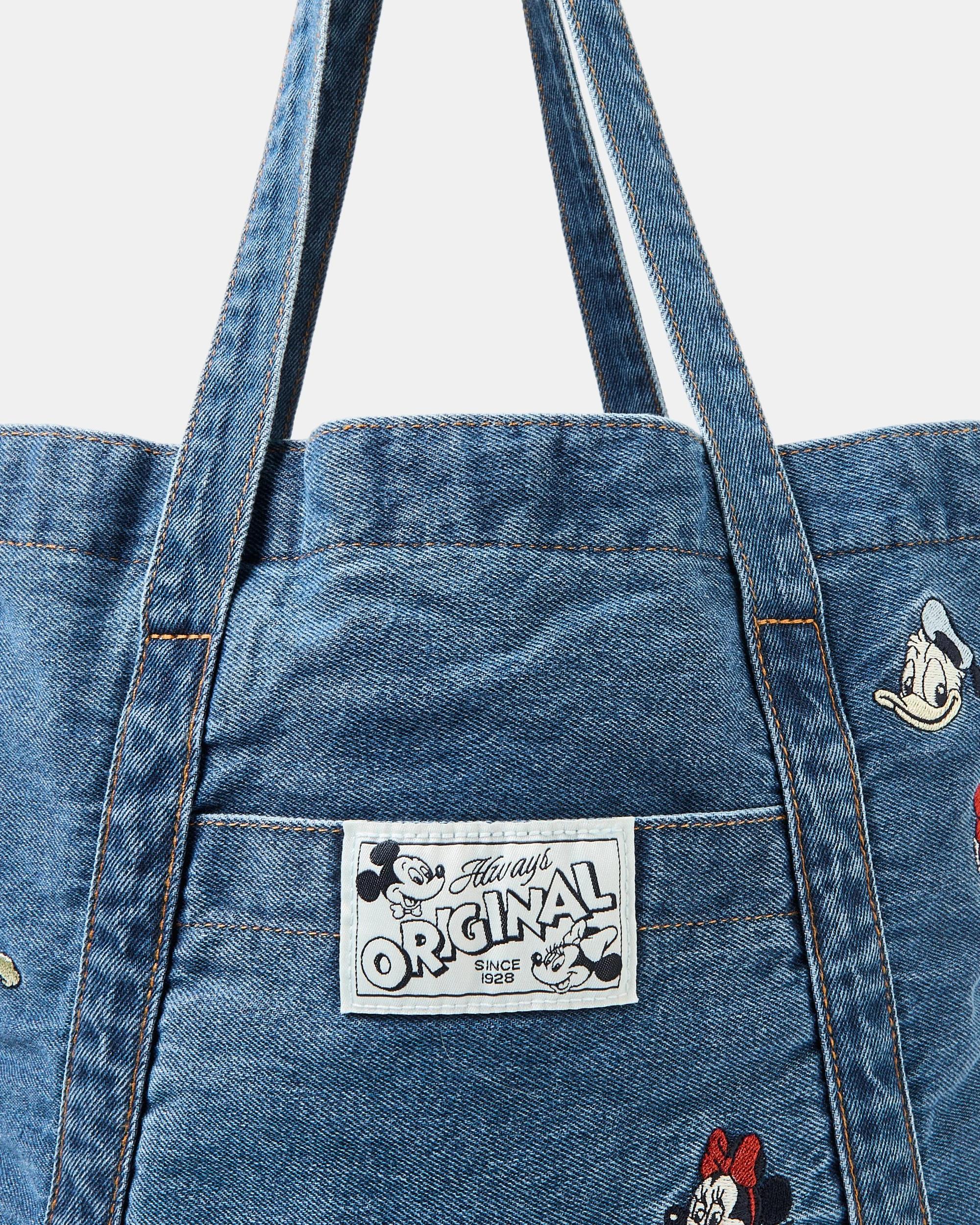 5 Disney License Vintange Icon Tote Bag Mick Denim, 5 of 7