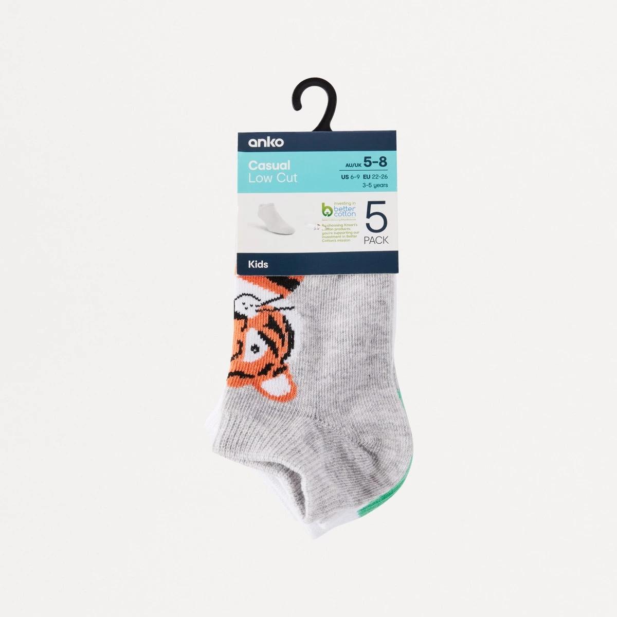 3 5 Pack Low Cut Socks Animals, 3 of 3