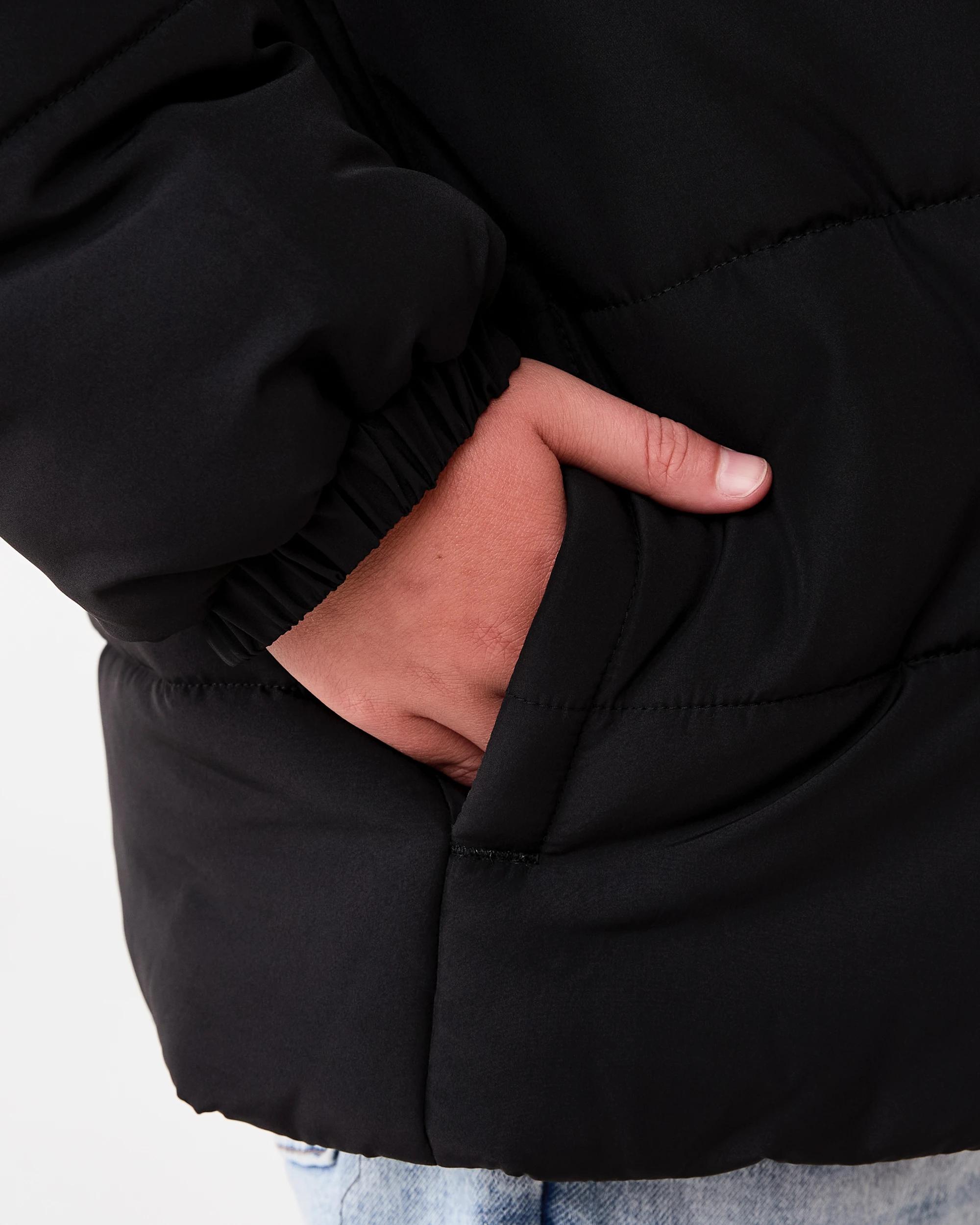 6 Lightweight Puffer Jacket Black, 6 of 8