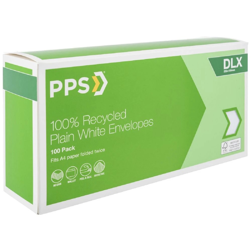 1 PPS DLX Plain Faced Envelopes 100 Pack, 1 of 4