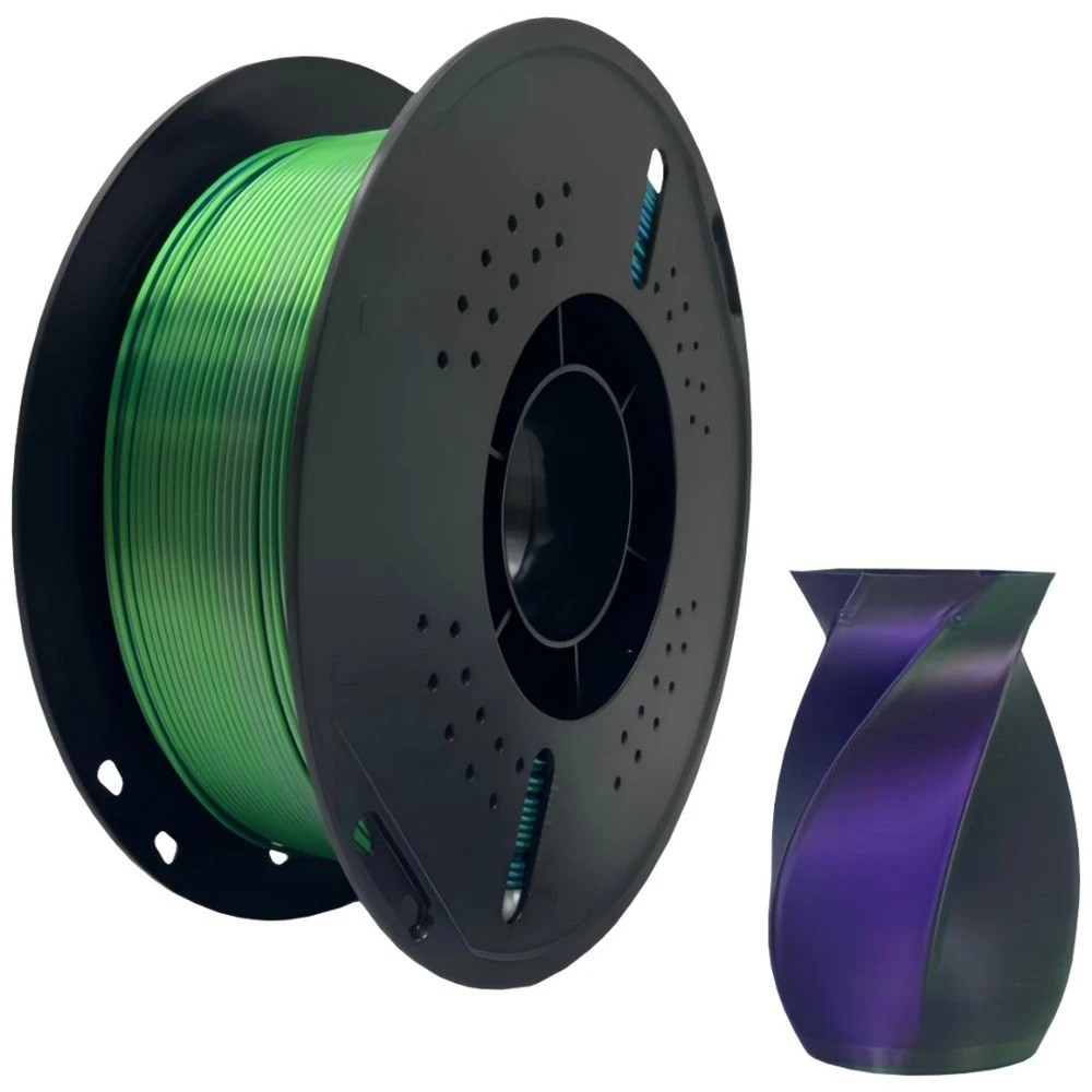 1 Keytek Silk PLA 3D Filament MultiColour Blue/Green/Purple, 1 of 2