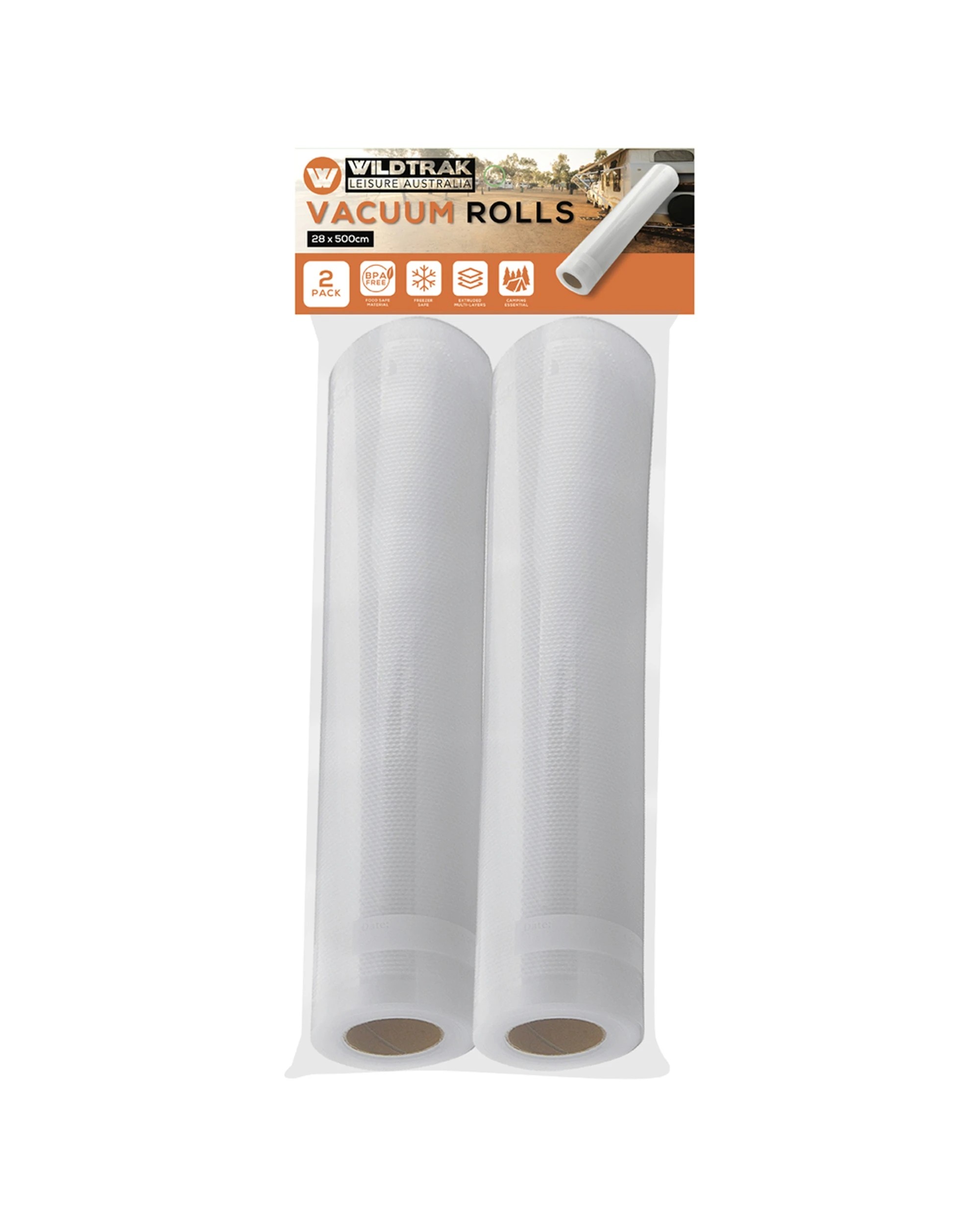 1 Wildtrak 2PK Wildtrak Vacuum Rolls Kitchen Food Sealer Multi-Layer - Plain, 1 of 3
