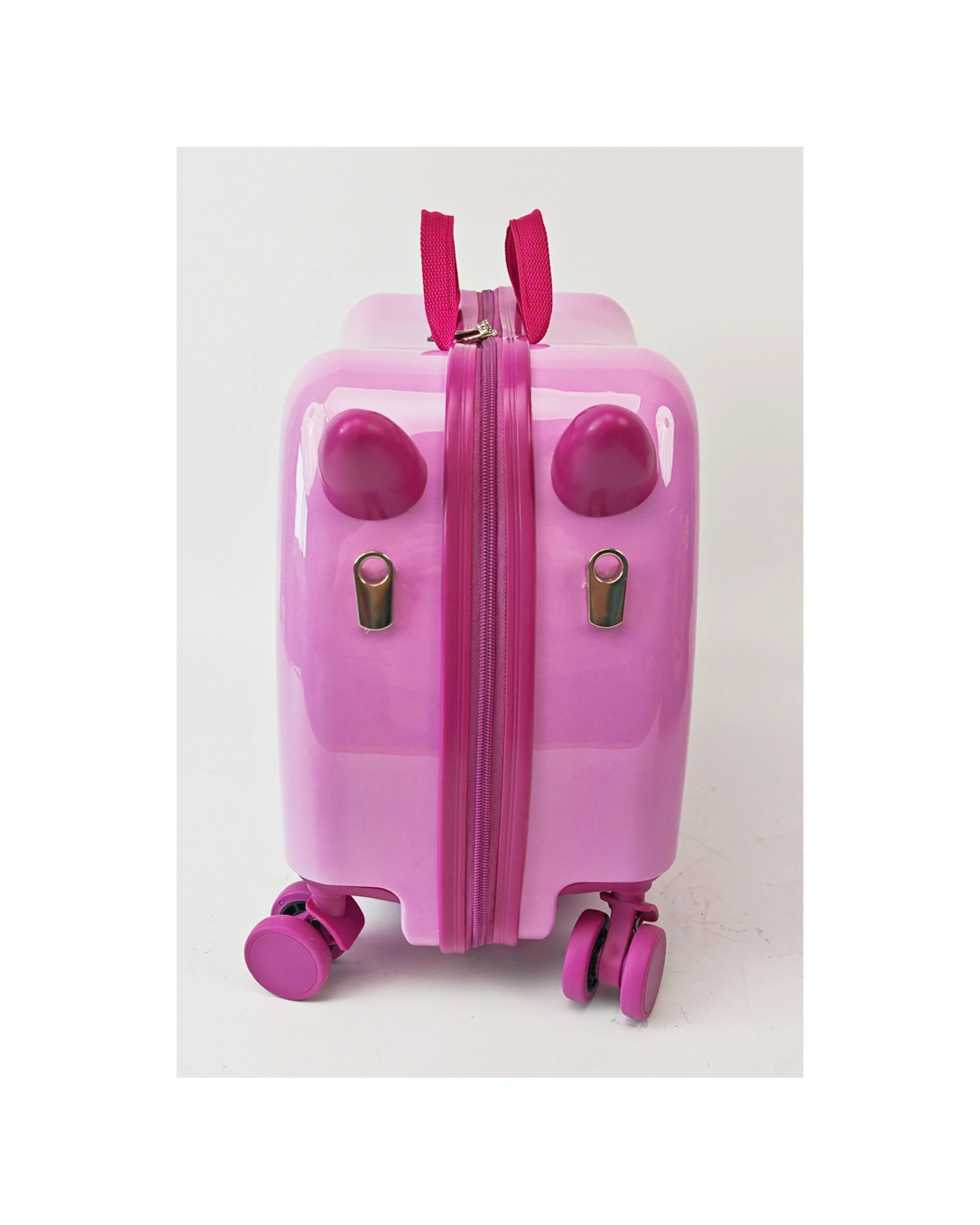 3 Disney Frozen Ride-On Trolley Case Kids Onboard Luggage Four Wheels Hard Shell - Pink, 3 of 4