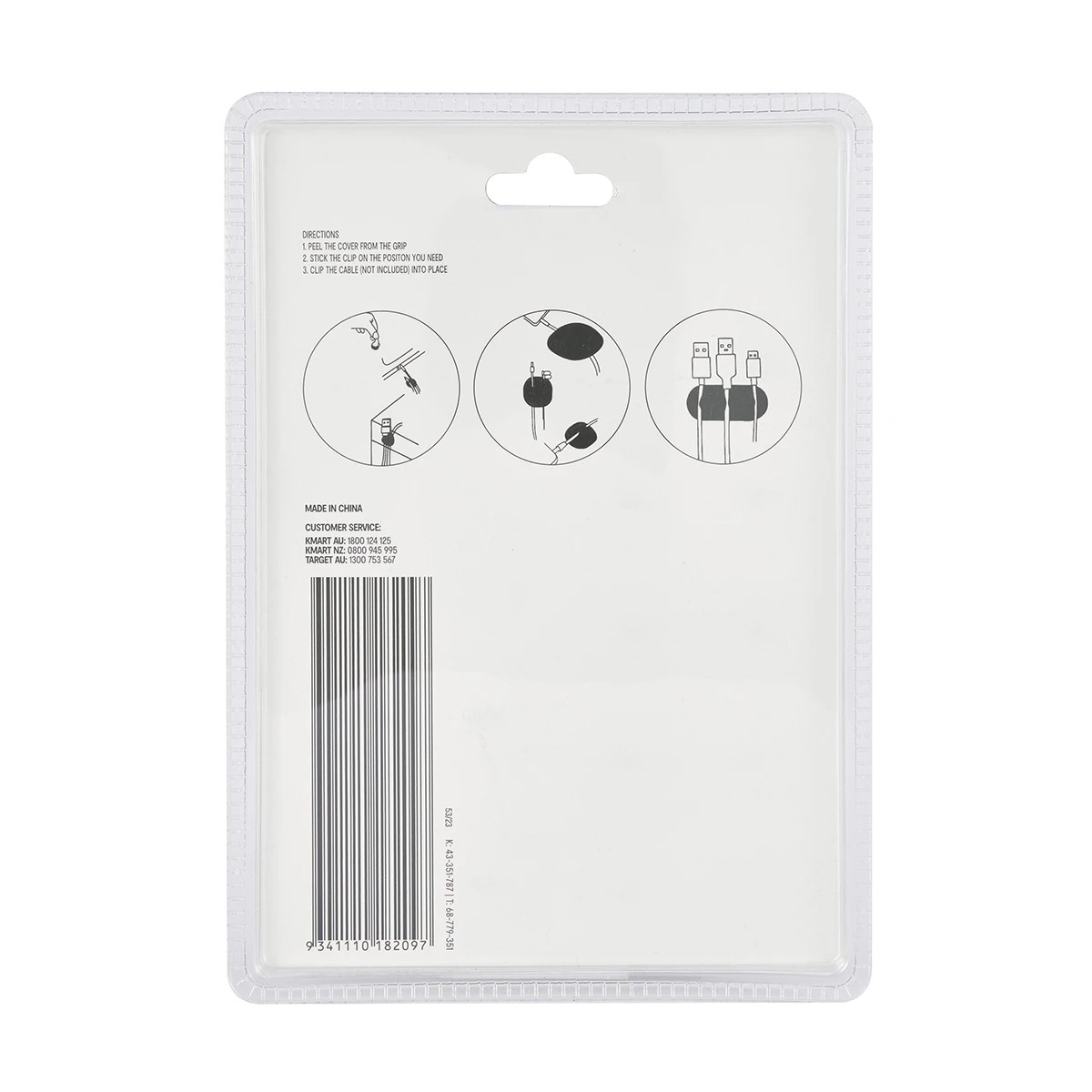 8 16 Pack Cable Tidy - Black, 8 of 8