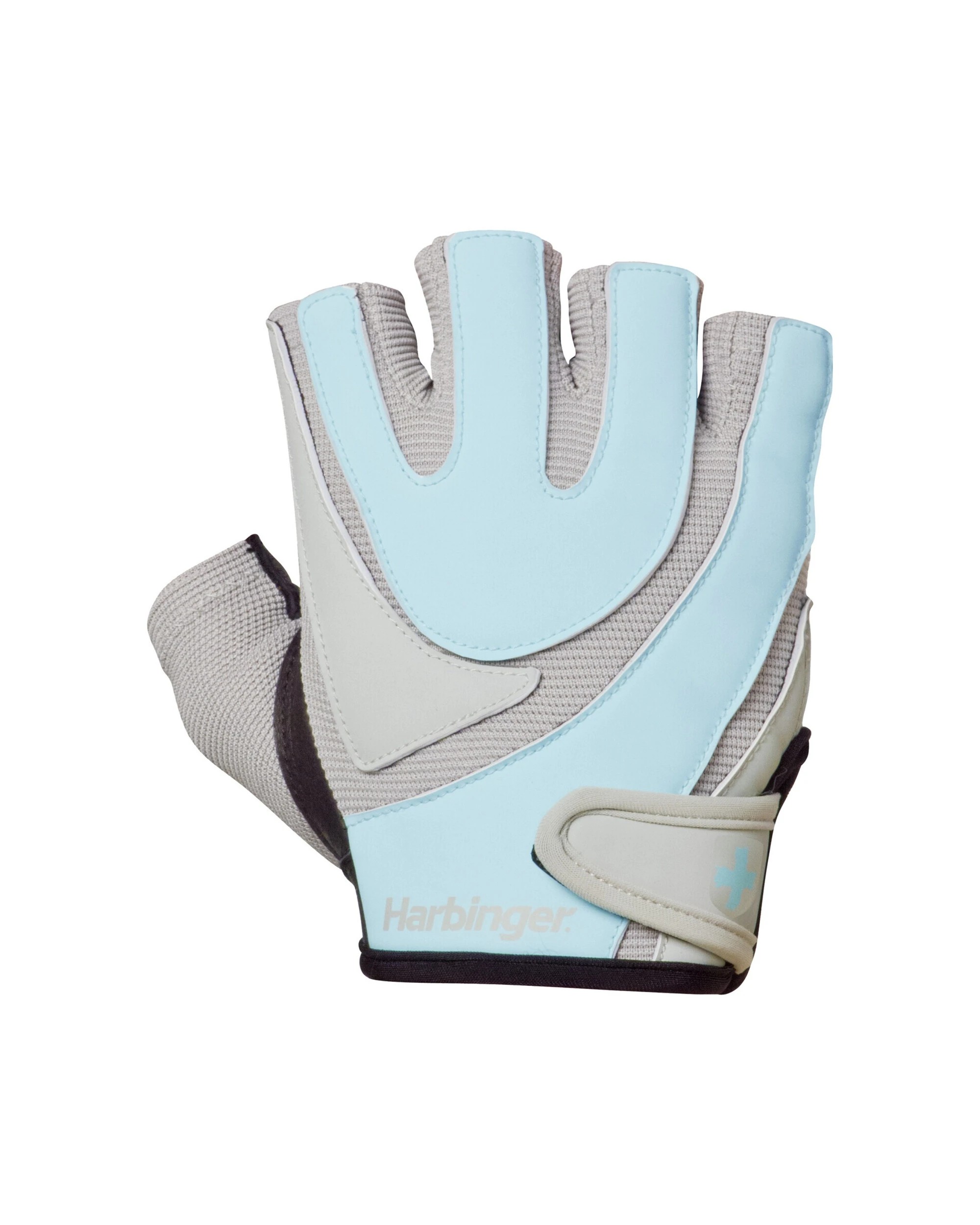1 Harbinger Womens Training Grip Gloves Weightlifting TechGel Leather Palm, 1 of 10