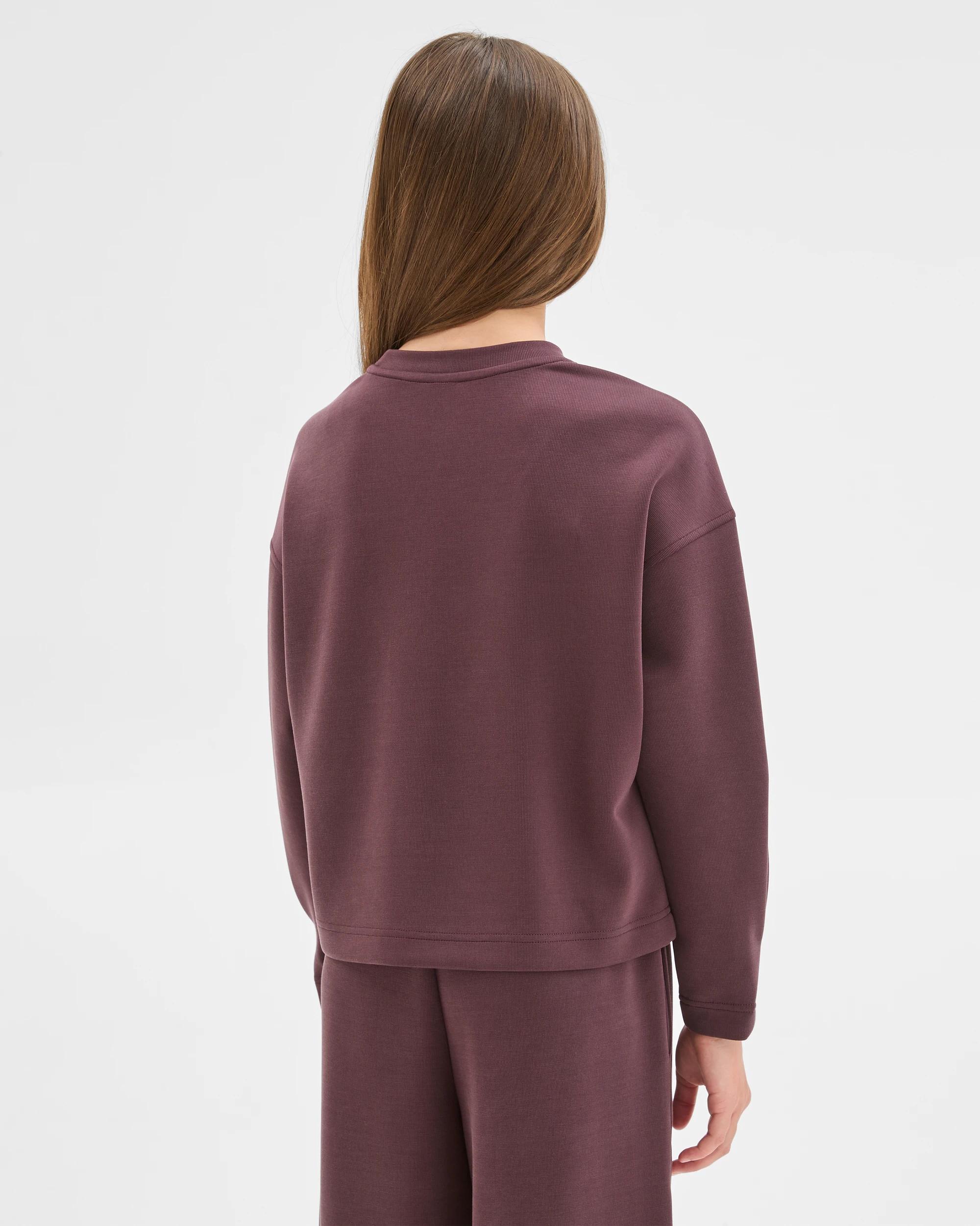 4 Target Kids Sandwash Scuba Crew Neck Top BURGUNDY, 4 of 6