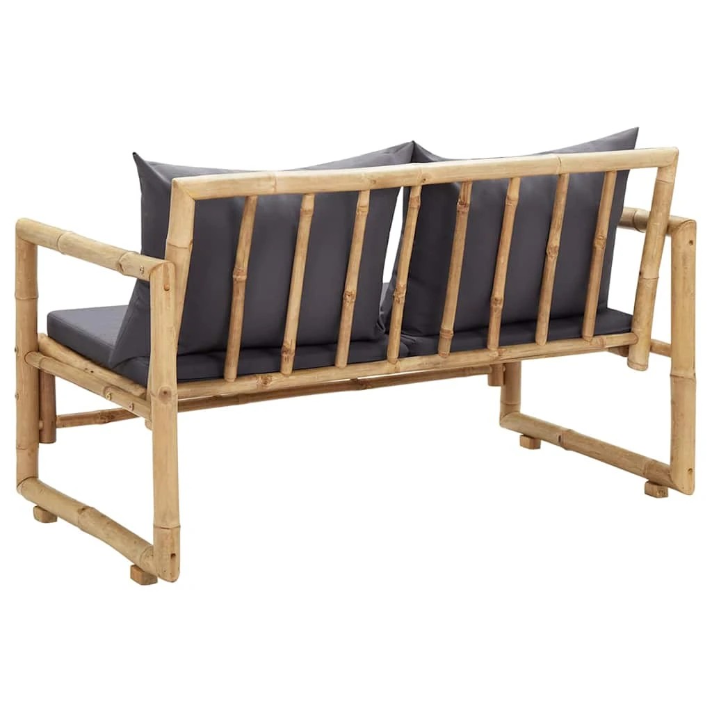 4 vidaXL Garden bench Detachable - Grey, 4 of 8