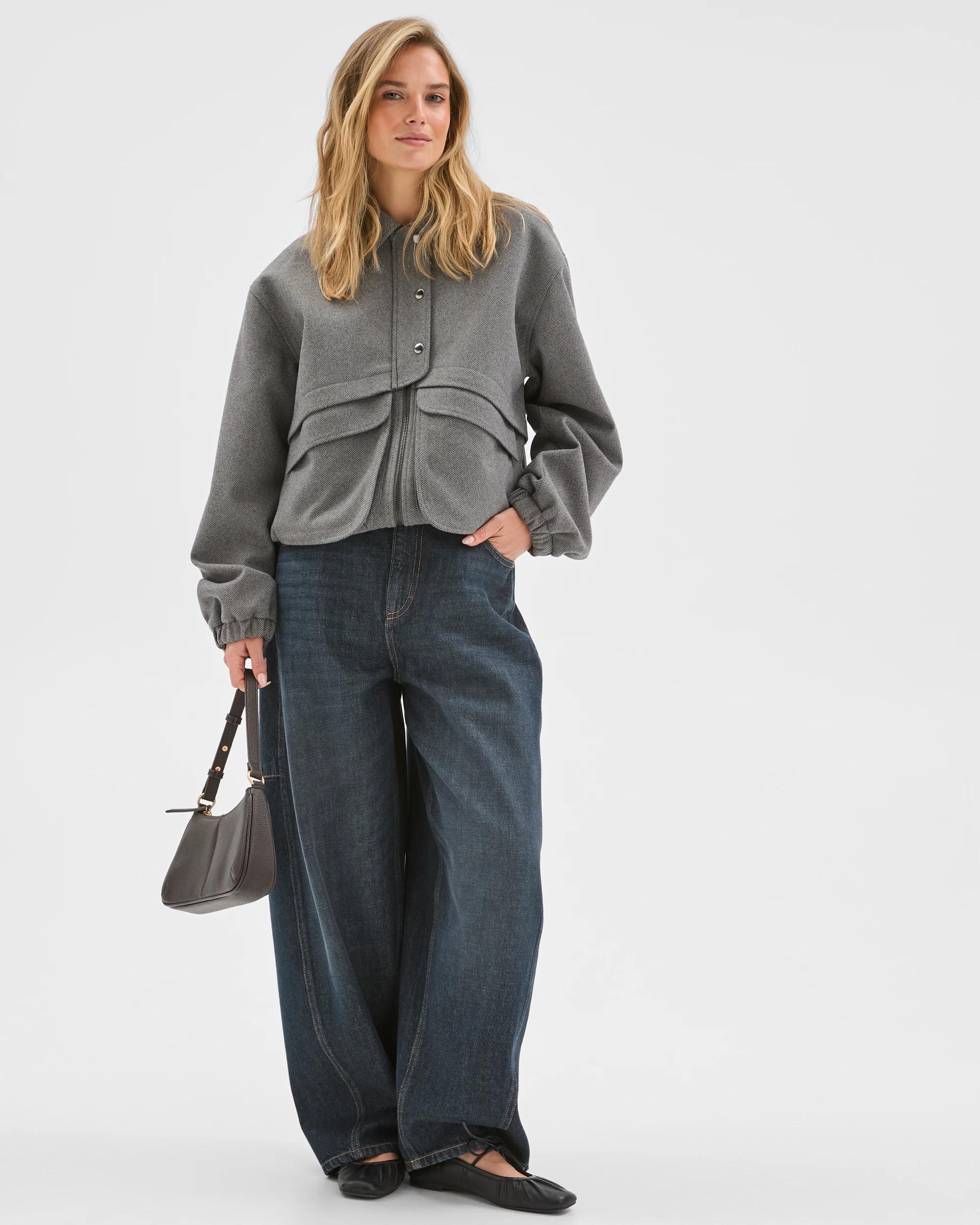 2 Lily Loves Bomber Jacket HERRINGBONE, 2 of 7