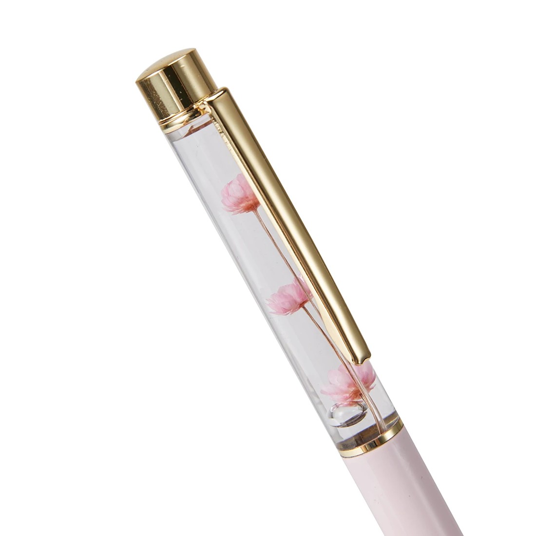 3 Metal Pen Floating Flower - Pink, 3 of 6