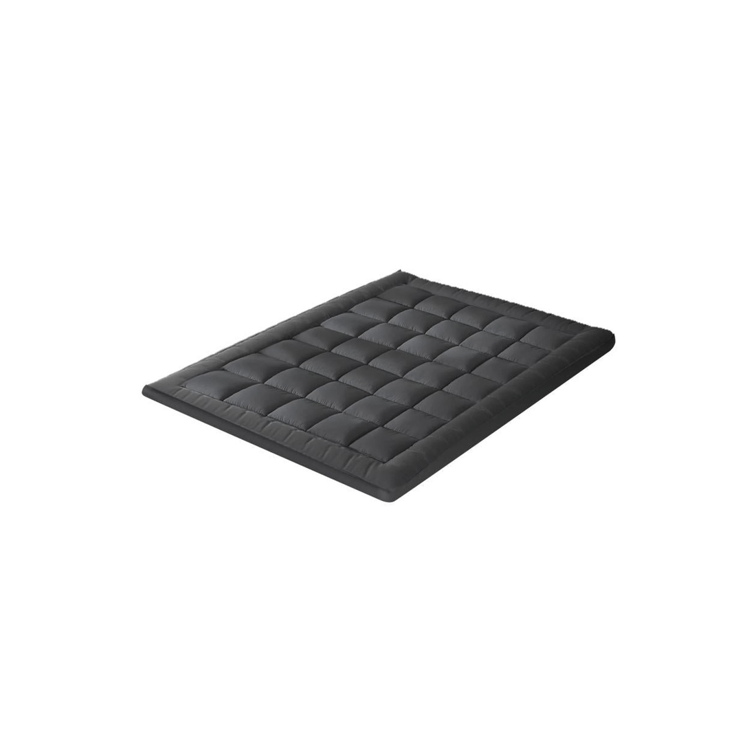 3 Bedra 5cm Pillow Top Mattress Topper Bamboo-Microfibre-Charcoal Filling, Fitted King, Charcoal - Charcoal, 3 of 5