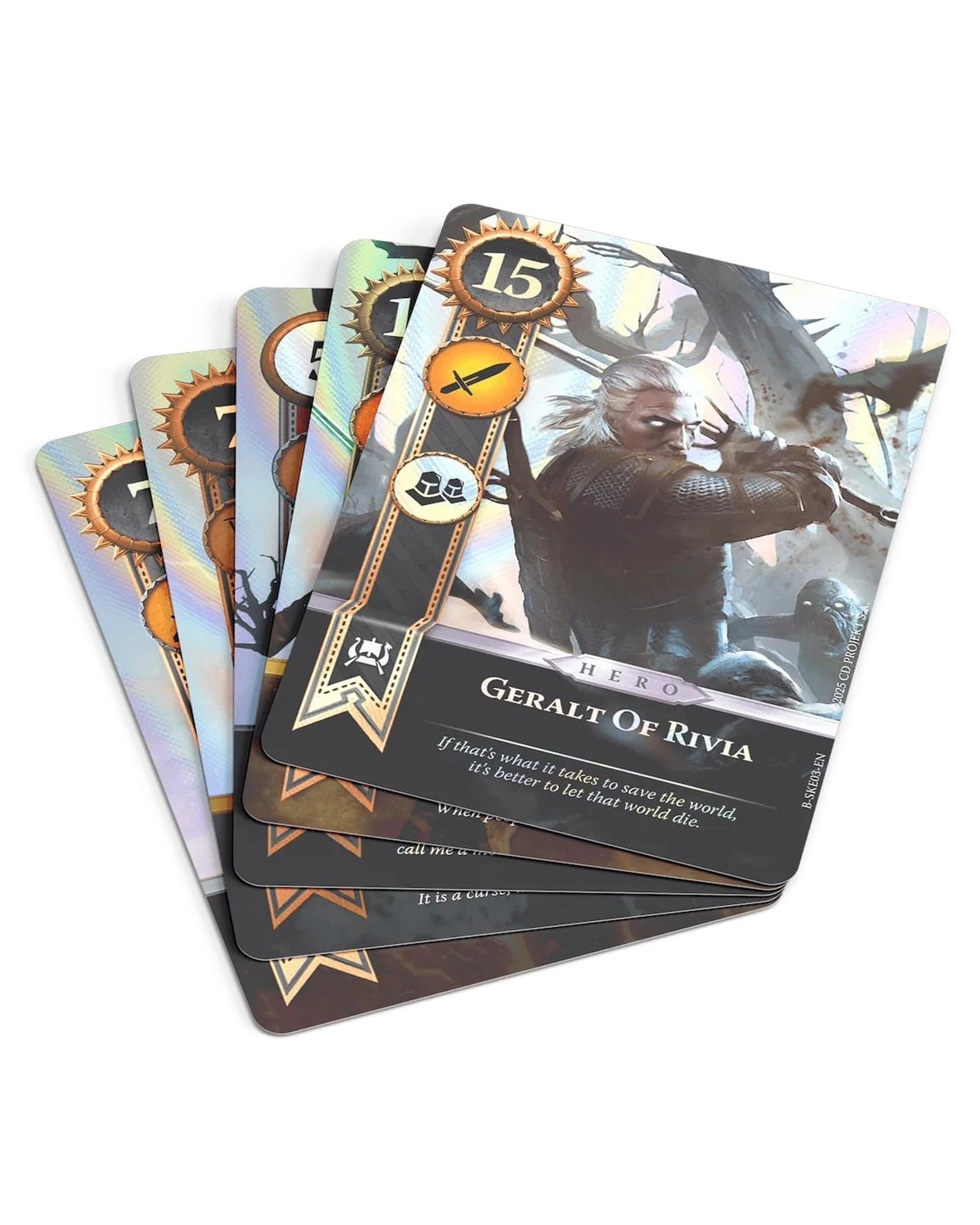 2 The Witcher Gwent Card Game: Nilfgaard Ballad Heroes Foil Card Set, 2 of 3