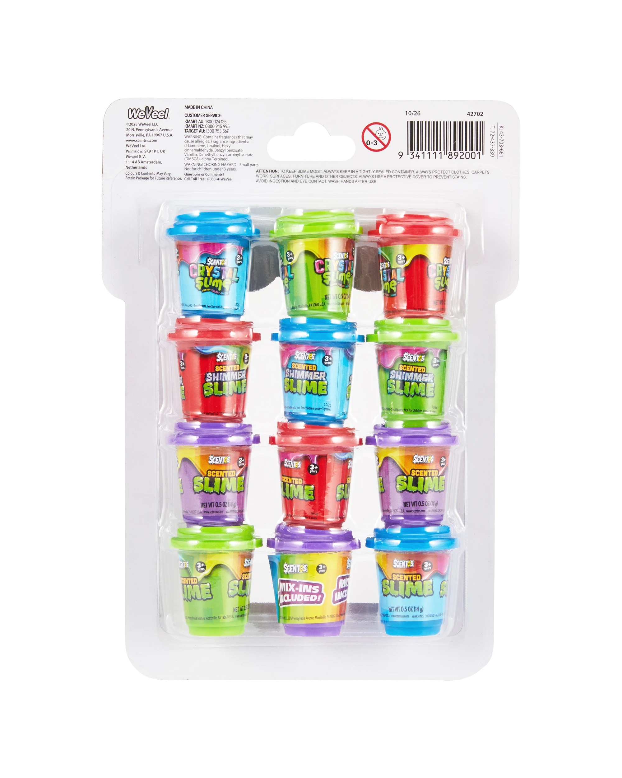 3 12 Pack Scentos Scented Slime, 3 of 3