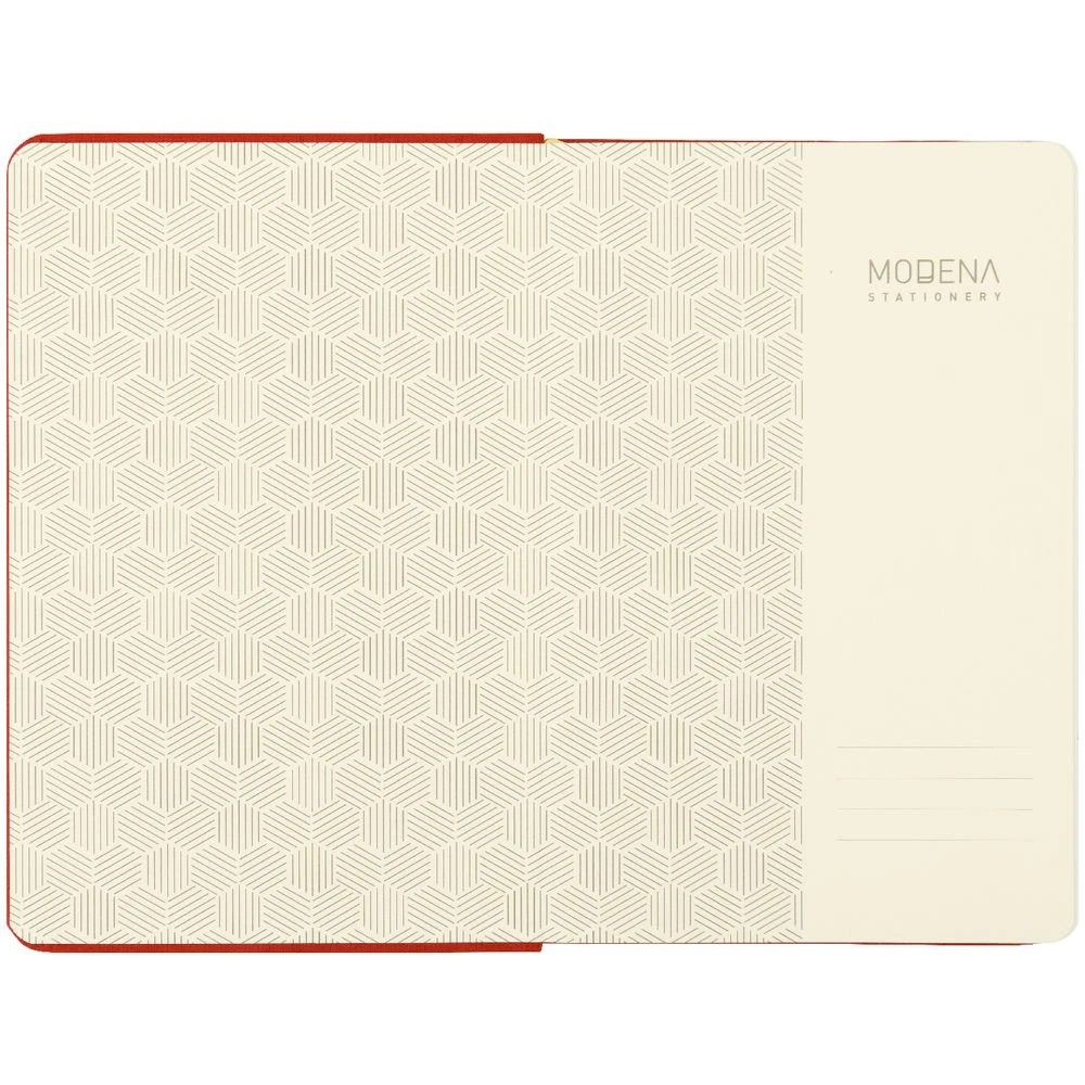 3 Modena A5 Linen Plain Notebook Orange, 3 of 5