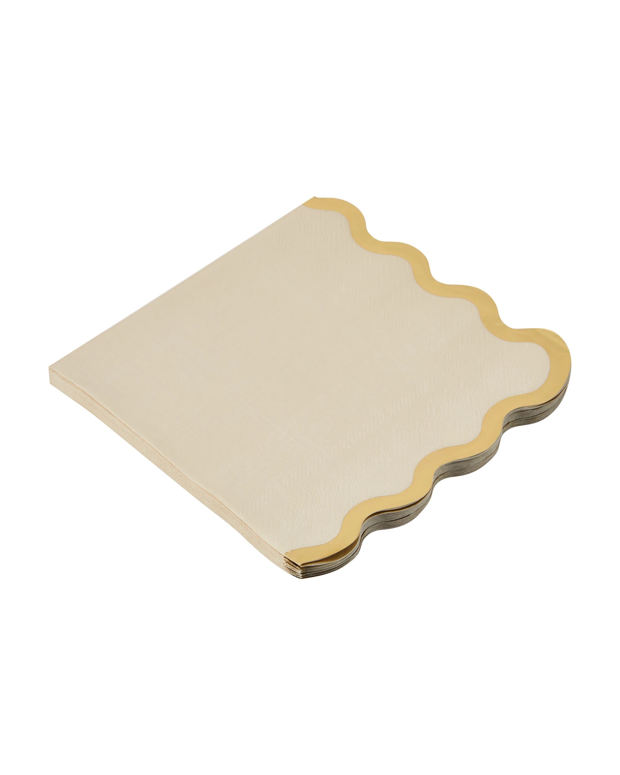 2 20 Piece Metallic Wavy Paper Napkins, 2 of 5