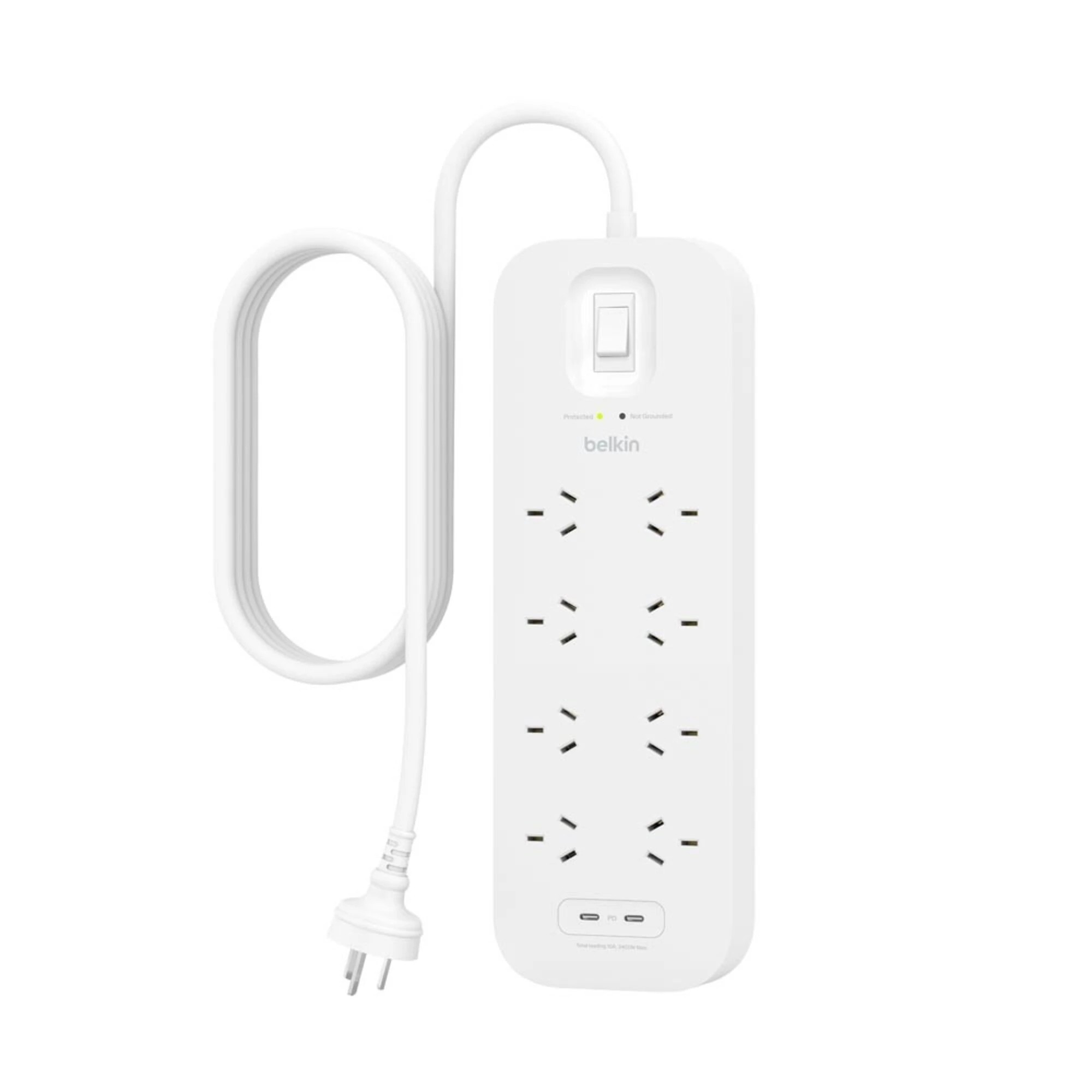 4 Belkin - Connect 8-Outlet 2 USB Surge Protector, 4 of 5