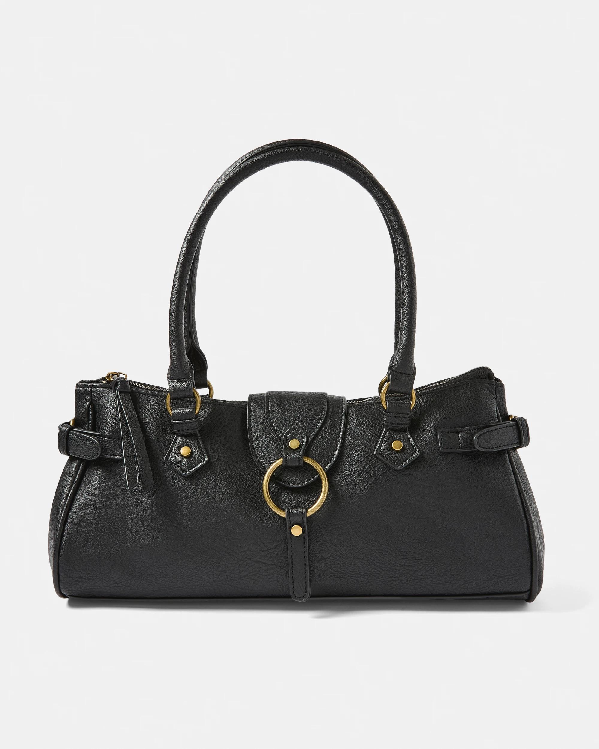 1 Buckle Shoulder Bag Black, 1 of 7
