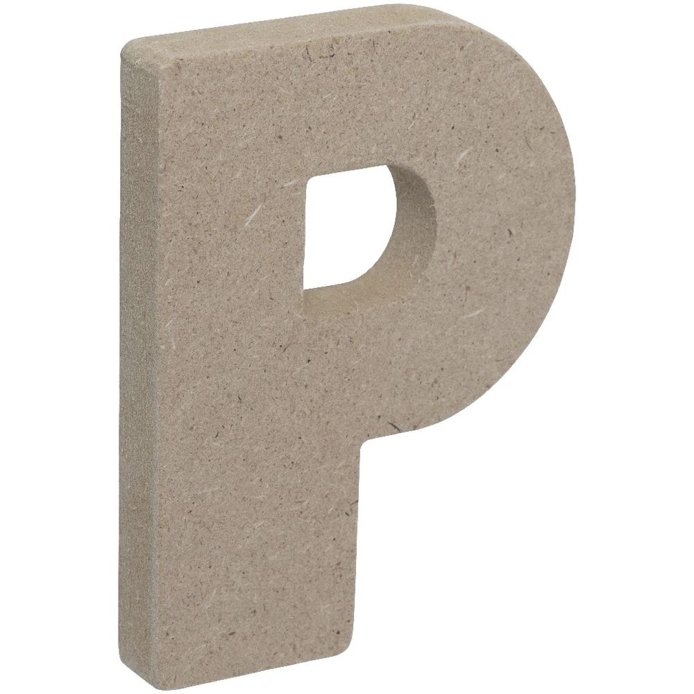 3 Born Wooden Alphabet Letter P 10cm, 3 of 3