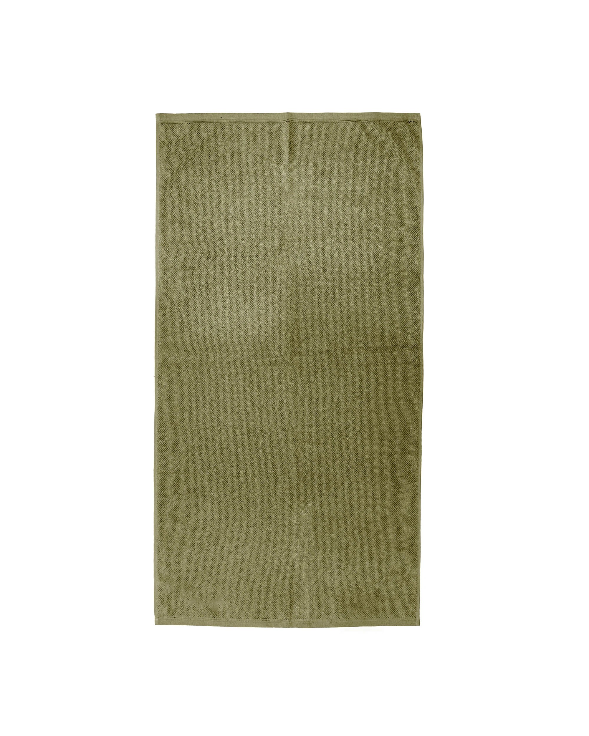 1 Bambury Angove 600gsm Soft Absorbent Cotton Bath Towel Textured - Green, 1 of 4