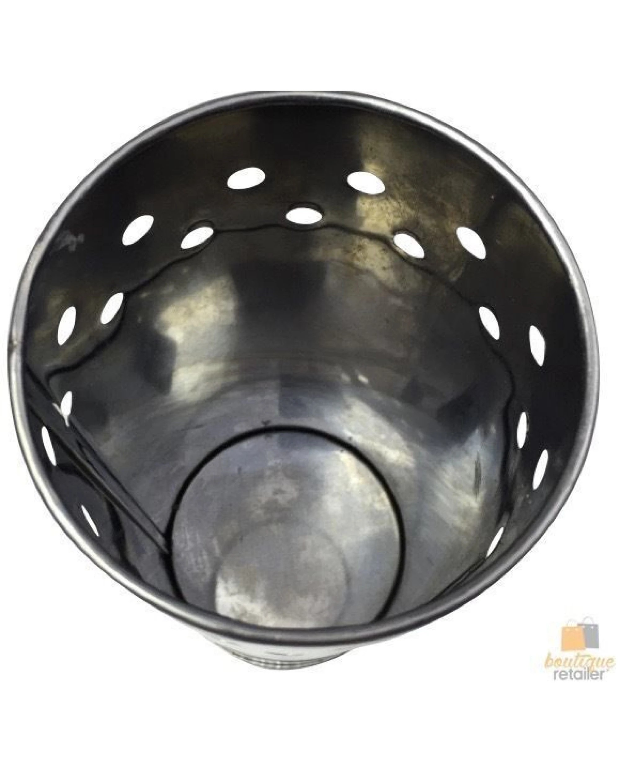 6 BR Home Toilet Brush Holder Metal Stainless Steel Bathroom Set Handle Round Cover Clean, 6 of 8