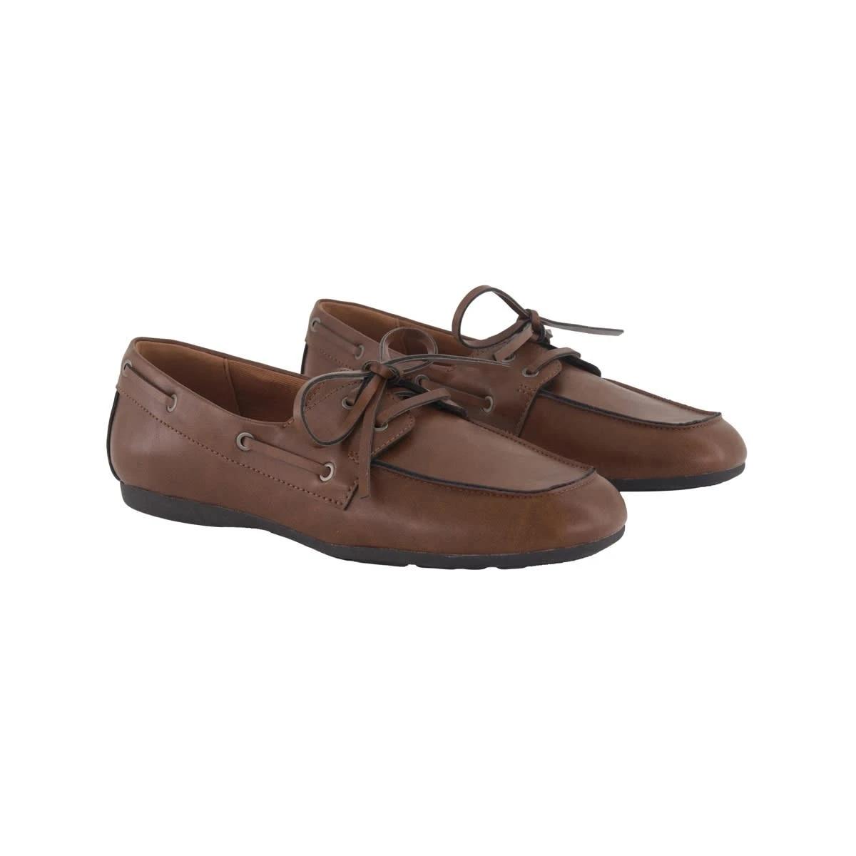 3 Boat Shoe Flats DARKER TAN, 3 of 3