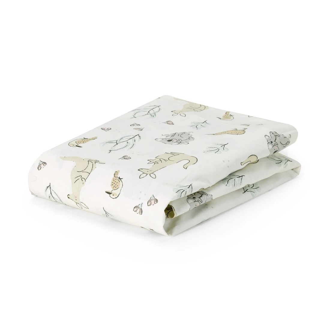 3 2 Pack Organic Cotton Fitted Cot Sheets - Australiana and Gingham, 3 of 5