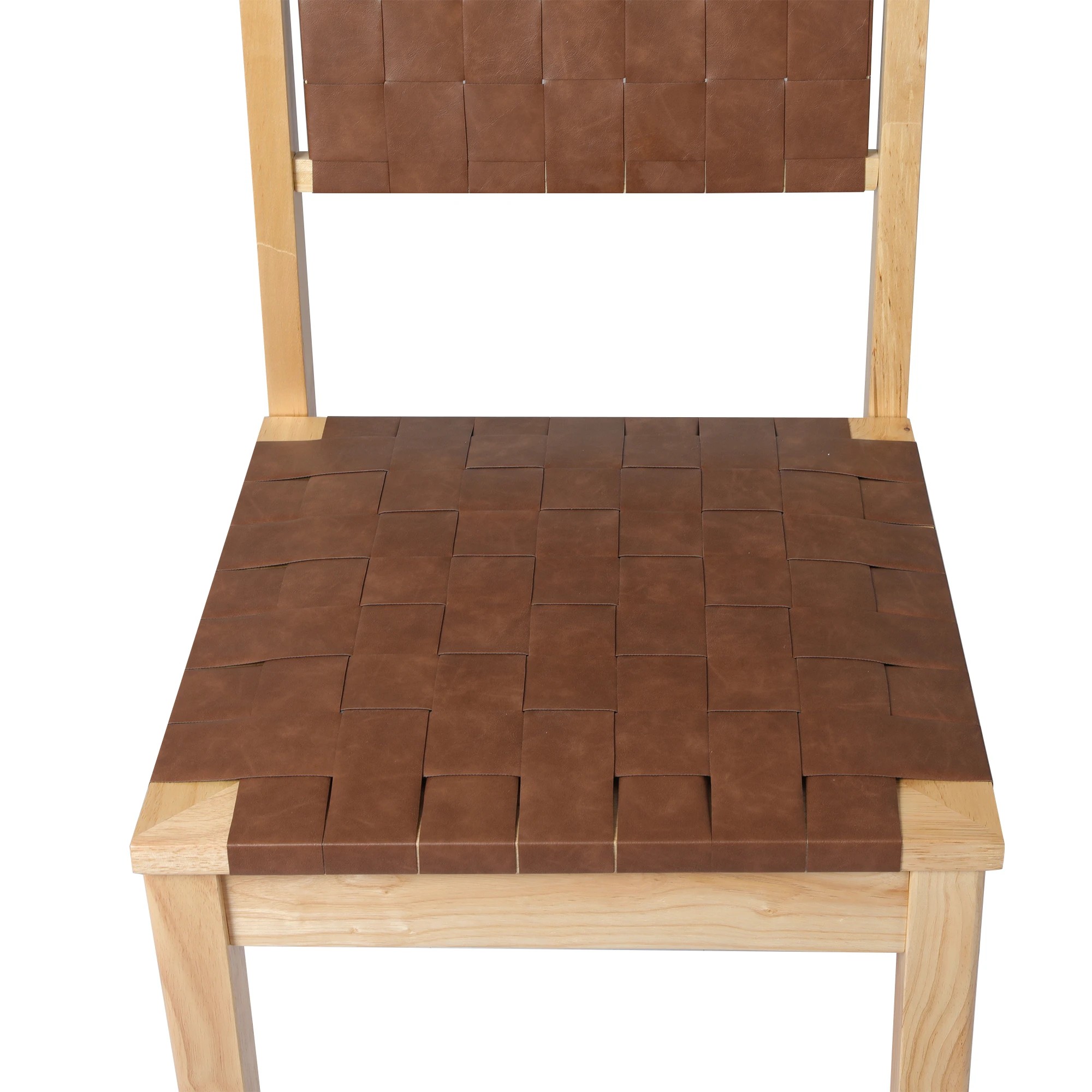4 Levede 6x Dining Chairs PU Solid Beech Wood - Natural, 4 of 8