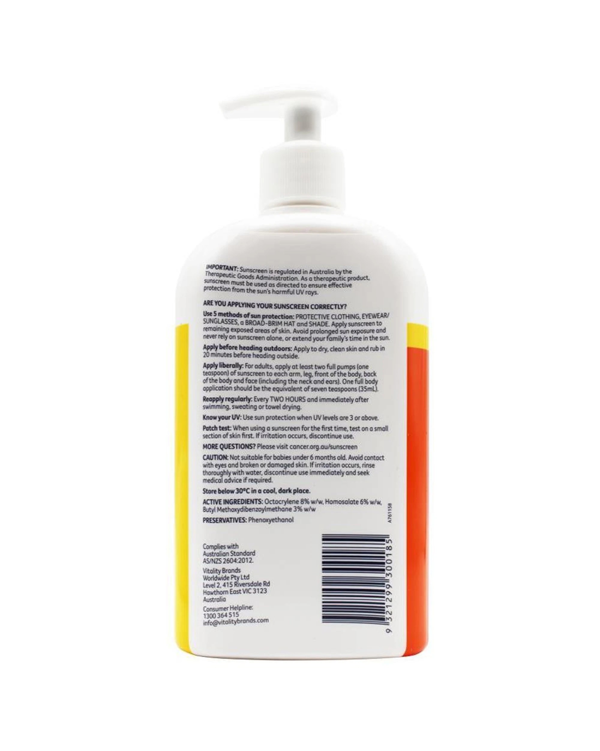 3 Cancer Council 2PK Everyday Value Sunscreen SPF50 Lotion Pump Bottle 500ml - Multi, 3 of 3