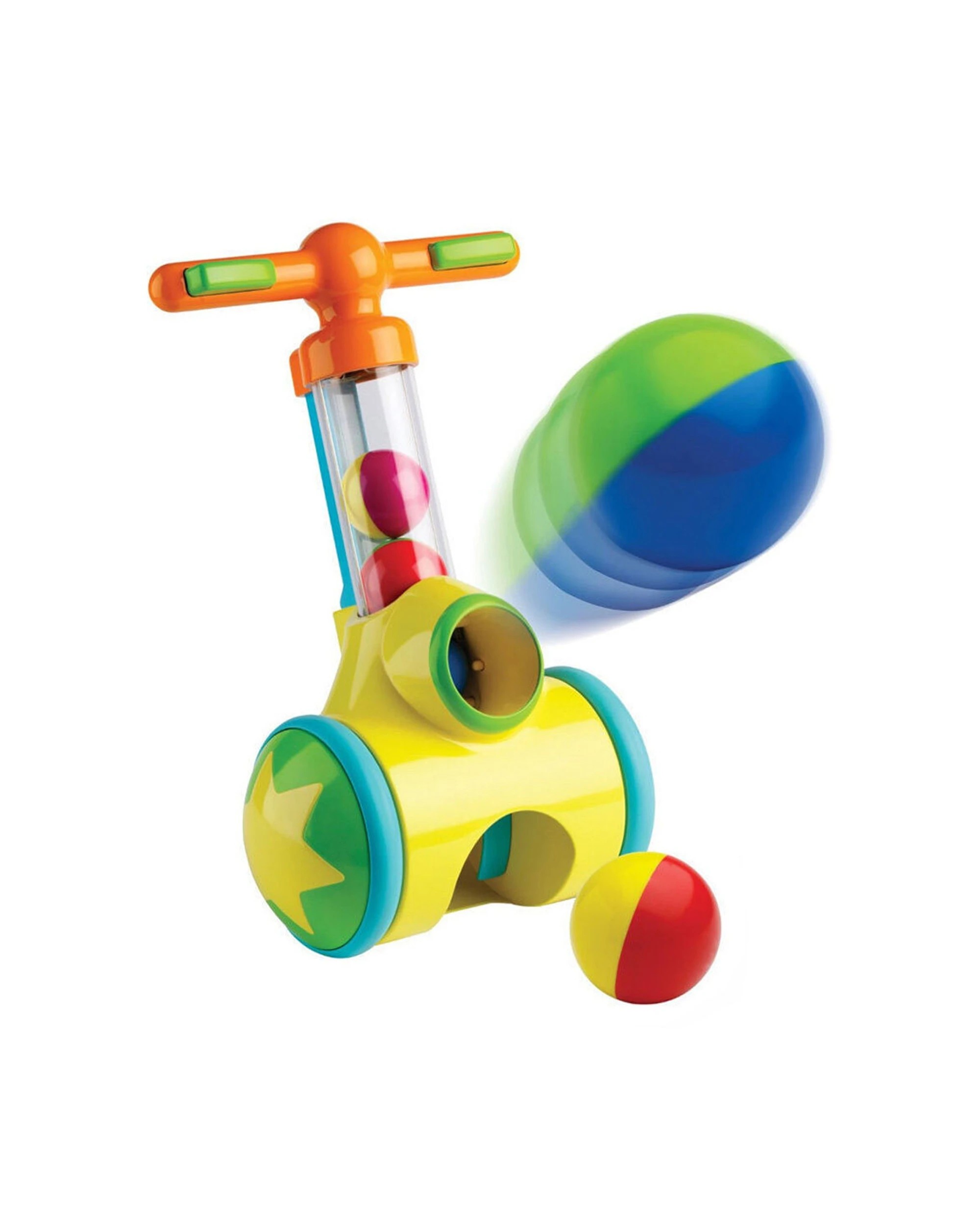 1 Tomy Pic N Pop Ball Blaster Push Along Toddler Toy Indoor Outdoor Play Game Kit - Multi, 1 of 3