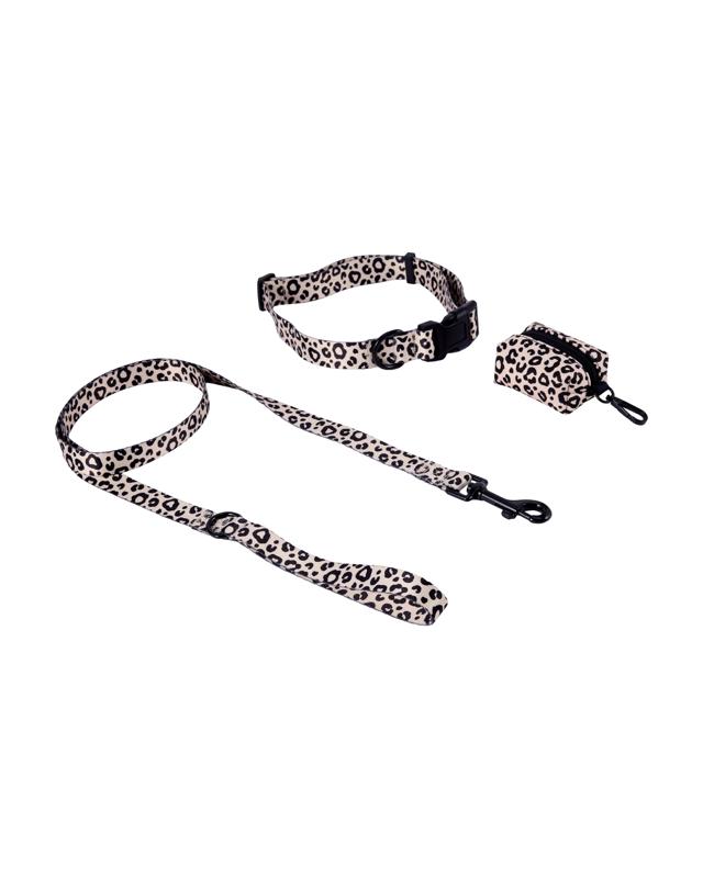 Leopard Collar Walking Set - L