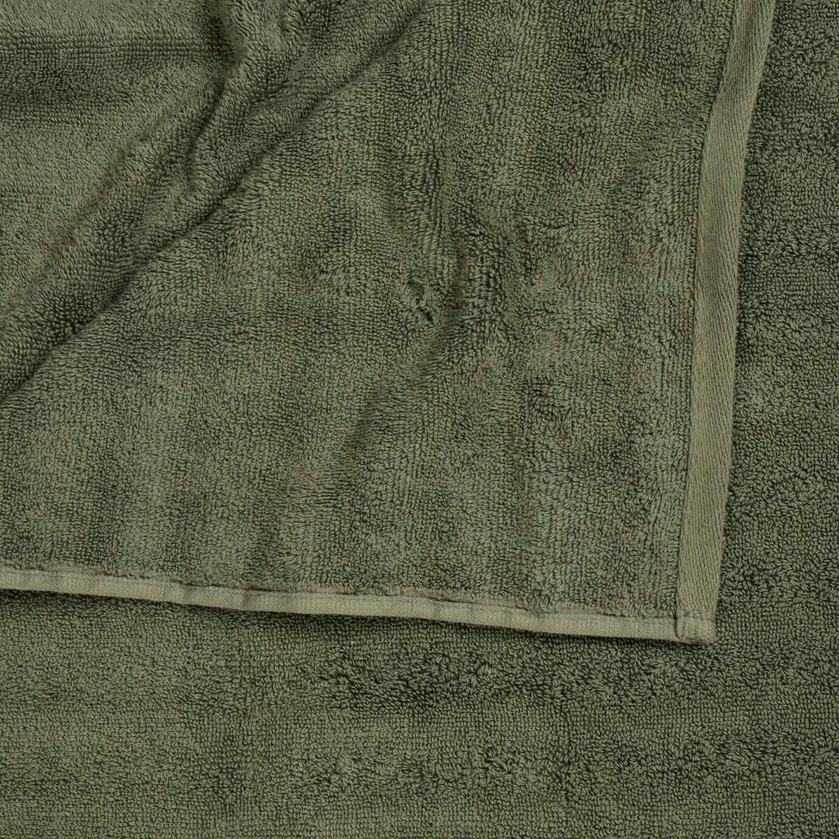 2 Thick Ribbed Australian Cotton Bath Sheet - Forest Green, 2 of 5