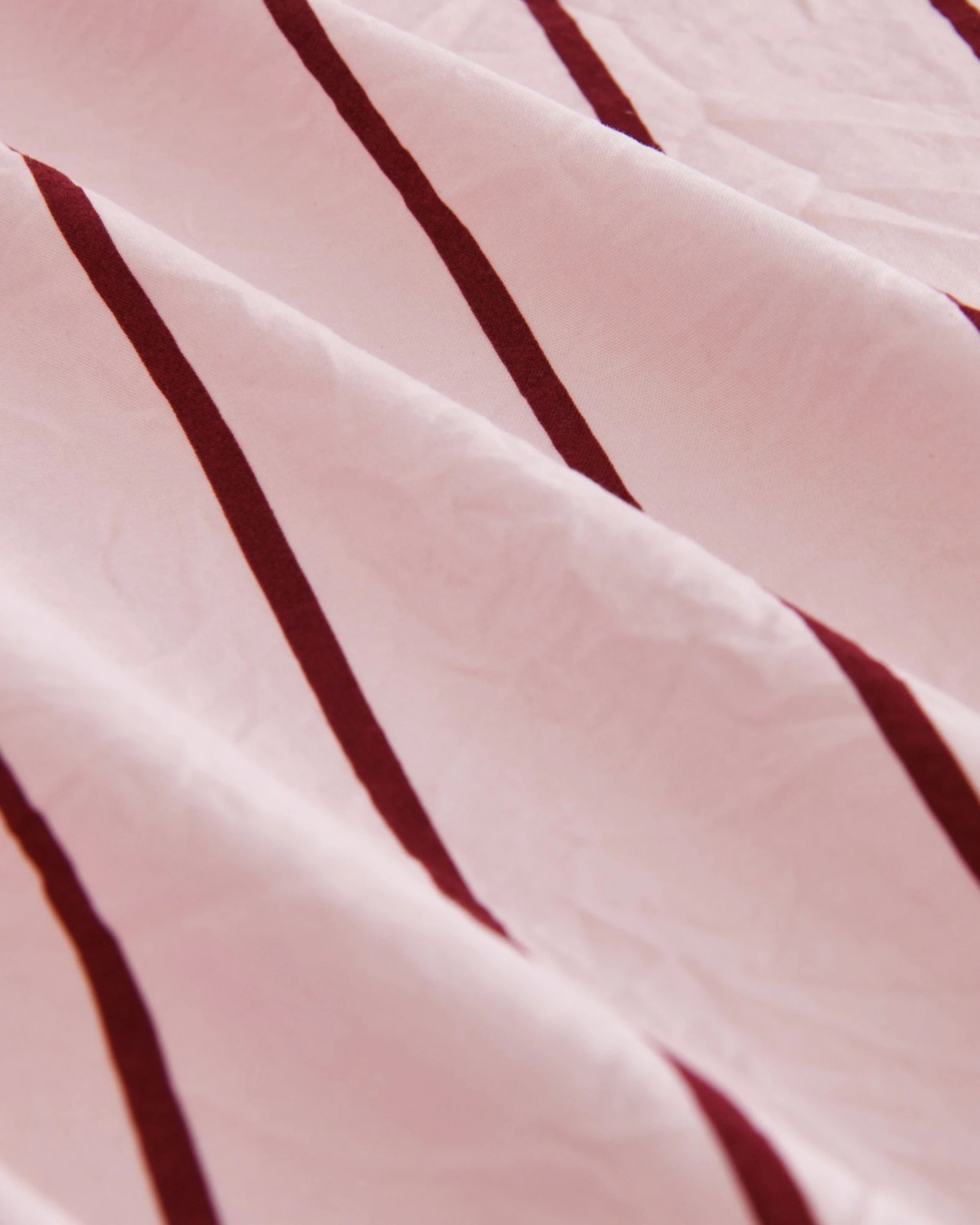 5 Dreamaker Superfine Washed Microfibre Striped Quilt Cover Set - King Bed - Pink / Plum, 5 of 7